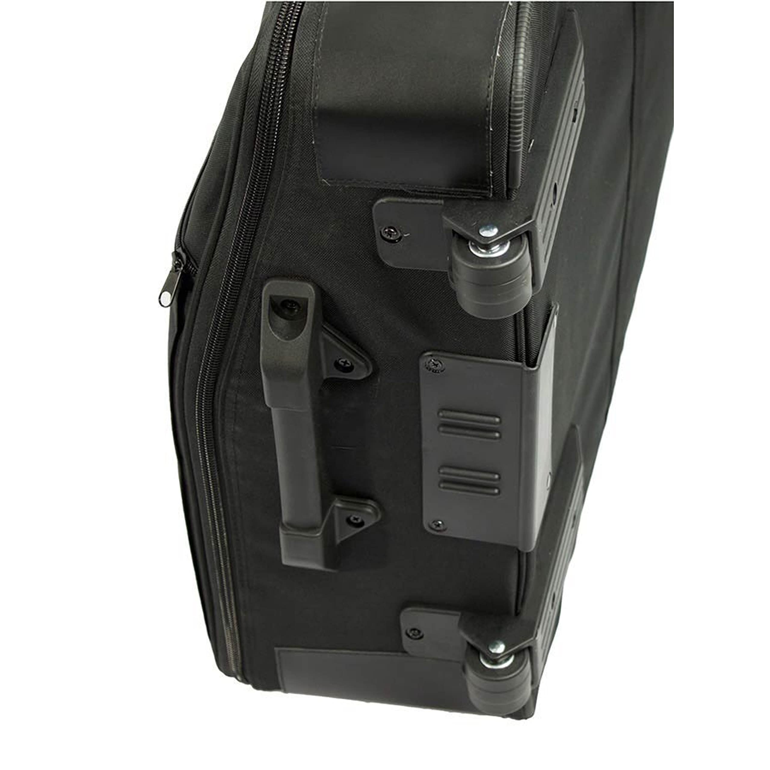 Crumar Mojo Dual Keyboard Trolley Bag - Lightweight Rolling Gig Bag for 61-Key Synthesizers | Perfect for Musicians, Performers & Traveling Artists