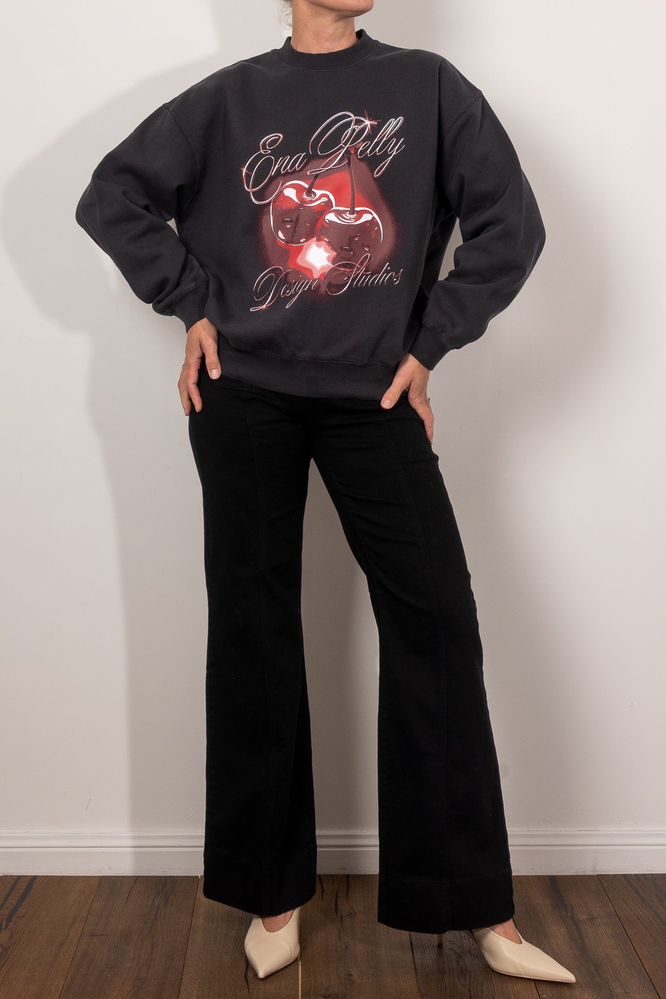 Ena Pelly Chrome Cherry Sweatshirt - Stylish Women's Pullover Hoodie for Casual Wear & Street Fashion | Perfect for Everyday Outfits, College Campus, and Weekend Hangouts