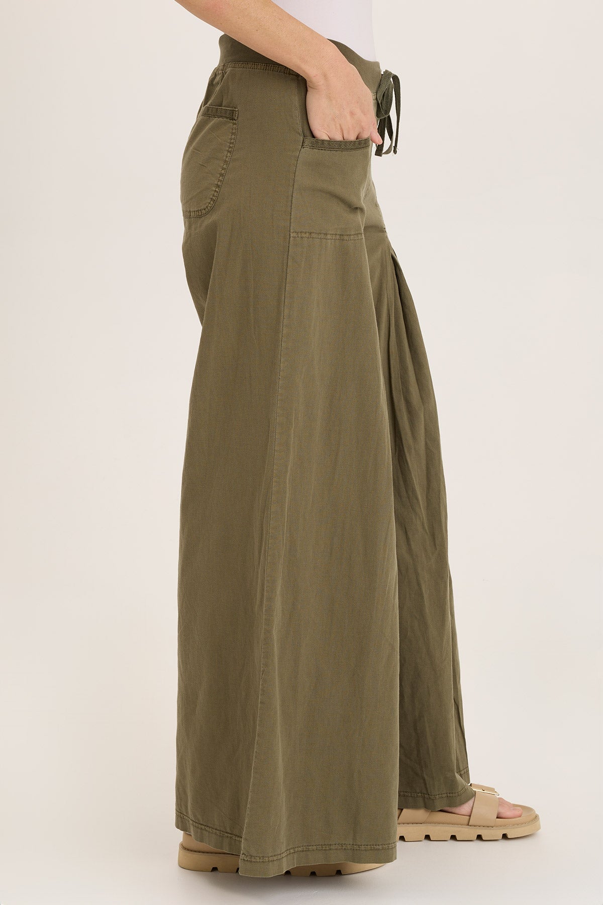 Zorba Linen Ultra Wide Leg Pants for Women - Comfortable High Waisted Palazzo Trousers - Perfect for Summer, Beach, and Boho Style Outfits