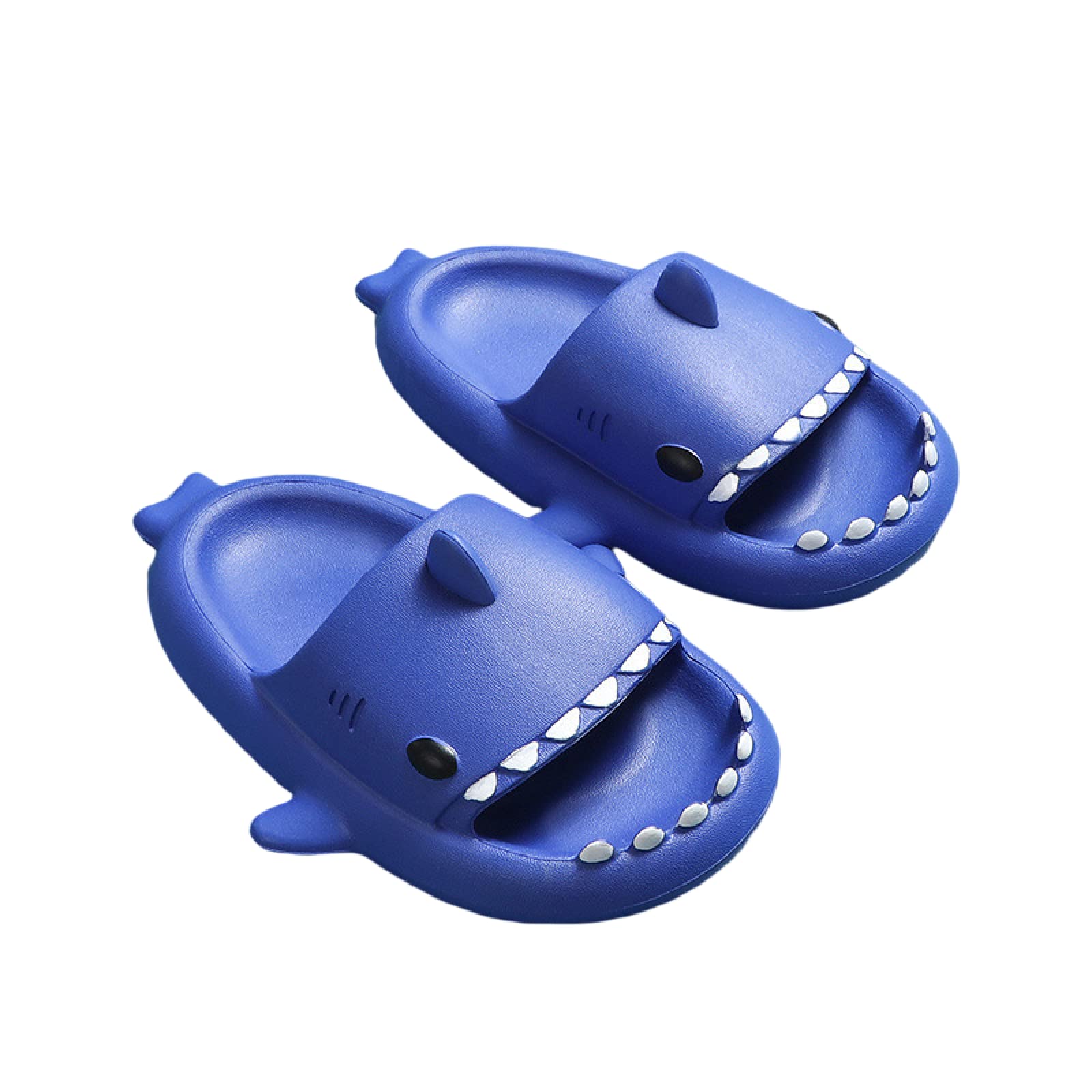 MOMEITU Kawaii Kids Slippers - Cute Cartoon Non-Slip Soft Sole Sandals for Boys & Girls | Indoor Bathroom Slippers & Outdoor Beach Slides (Size 150, Blue) - Perfect for Home, Pool, Vacation & Gifts