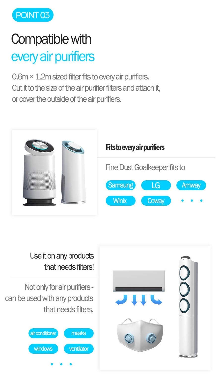 Samsung AX40H5000GMD Air Purifier Replacement Filter - DIY Fine Dust Goalkeeper for Enhanced Protection & Extended Filter Life | Perfect for Home, Office & Allergy Relief
