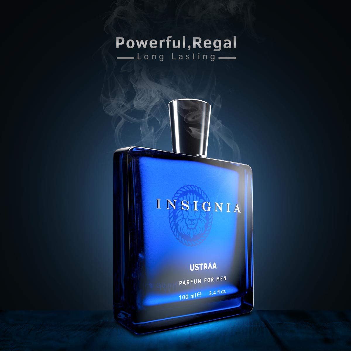 Ustraa Insignia Men's Perfume - 100ml Eau de Parfum | Royal Luxury Scent with Spicy, Woody & Musky Notes | Long-Lasting Masculine Fragrance for Gifts, Date Nights & Special Occasions