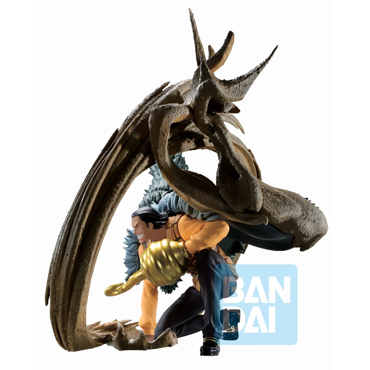 BANDAI Ichibansho One Piece Crocodile Duel Memories Spirits Collectible Figure - Anime Action Figure for Display, Gift & Home Decoration