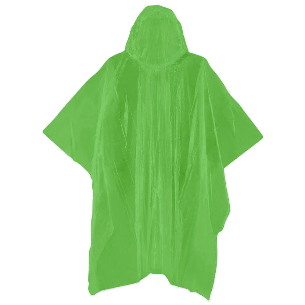 Emergency Rain Poncho - Waterproof & Lightweight Disposable Raincoat for Outdoor Activities, Hiking, Camping & Travel - Pack of 5