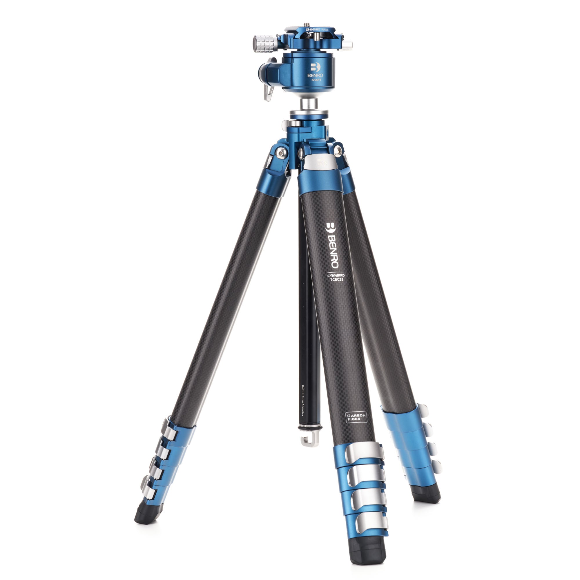 Benro Cyanbird 2 Series Professional Tripod with G36PT Ball Head - Lightweight Aluminum Travel Tripod for DSLR Cameras, Perfect for Outdoor Photography, Hiking & Travel Adventures