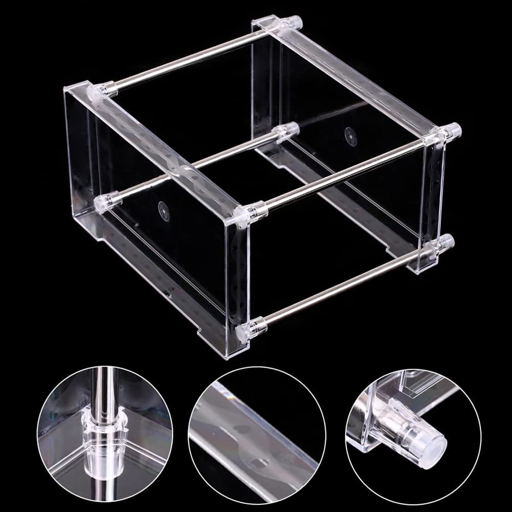 Kavolet 2-Tier Clear Acrylic Bathroom Organizer - Countertop Cosmetic Display Case & Storage Shelf for Perfume, Skincare, Makeup - Perfect for Vanity, Dresser, Counter Organization (Ideal for Small Spaces & Clutter-Free Bathroom Decor)