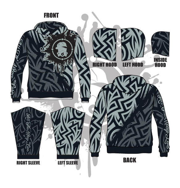 Haze Maze Full Dye Hoodie - Trendy Tie-Dye Sweatshirt for Men & Women | Perfect for Streetwear, Casual Outfits & Outdoor Activities