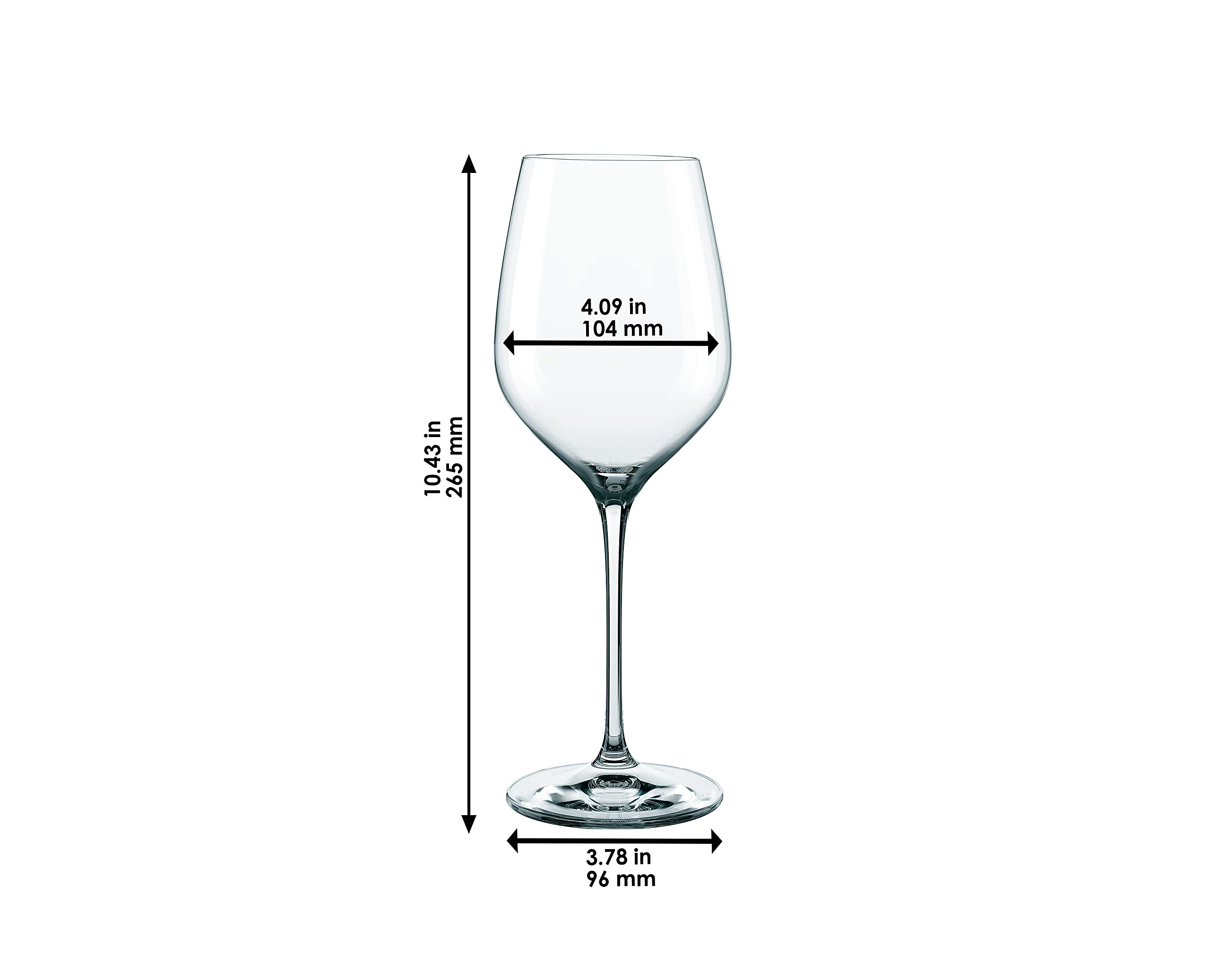 Premium Nachtmann Red Supreme Wine Glasses - Set of 4 Crystal Stemware for Cabernet & Merlot - Elegant Dinner Party & Romantic Gift Idea
