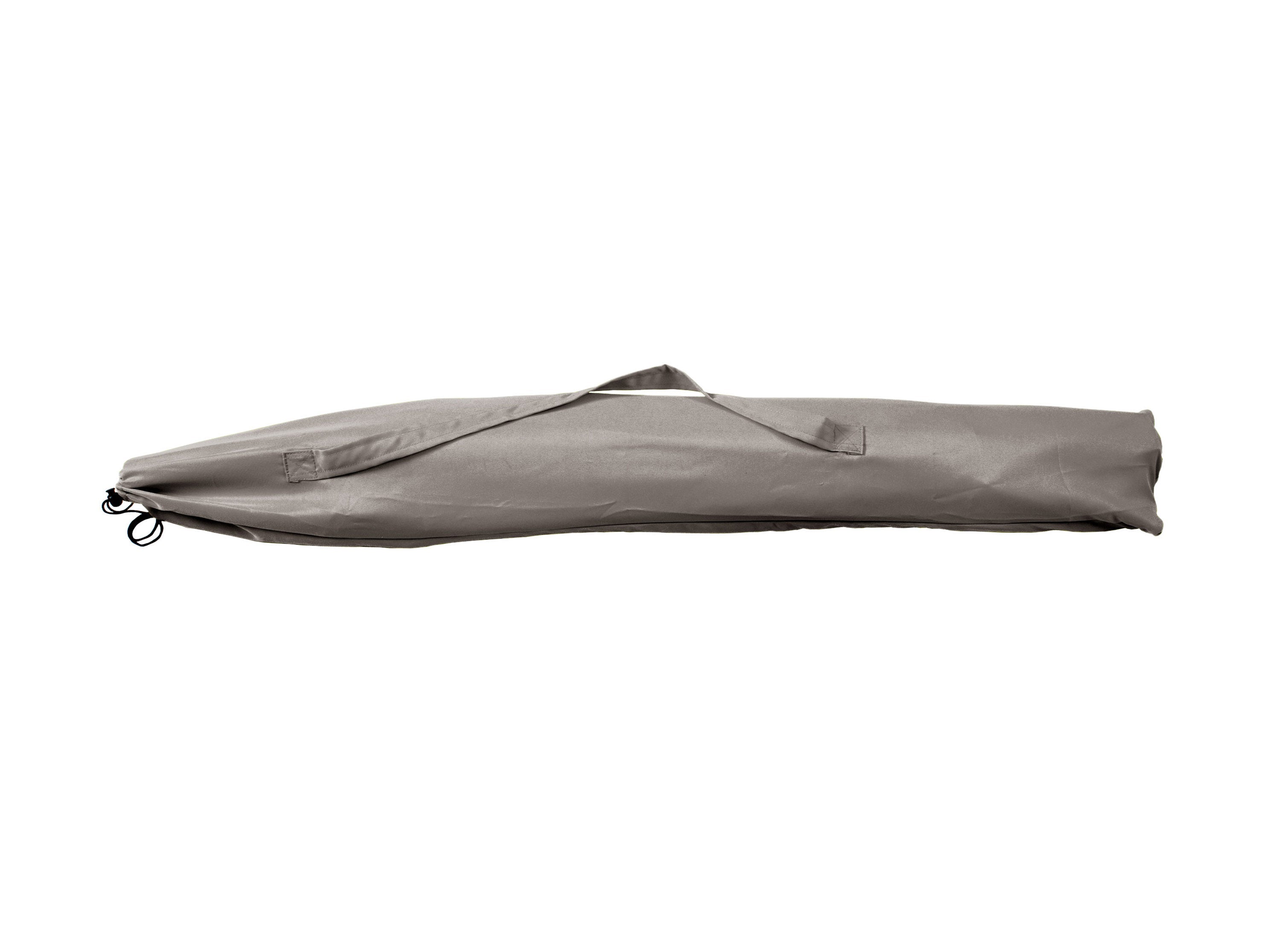 7.5ft Grey Beach Umbrella - Large Windproof UV Protection Sun Shade for Outdoor, Pool, Sand & Patio Use