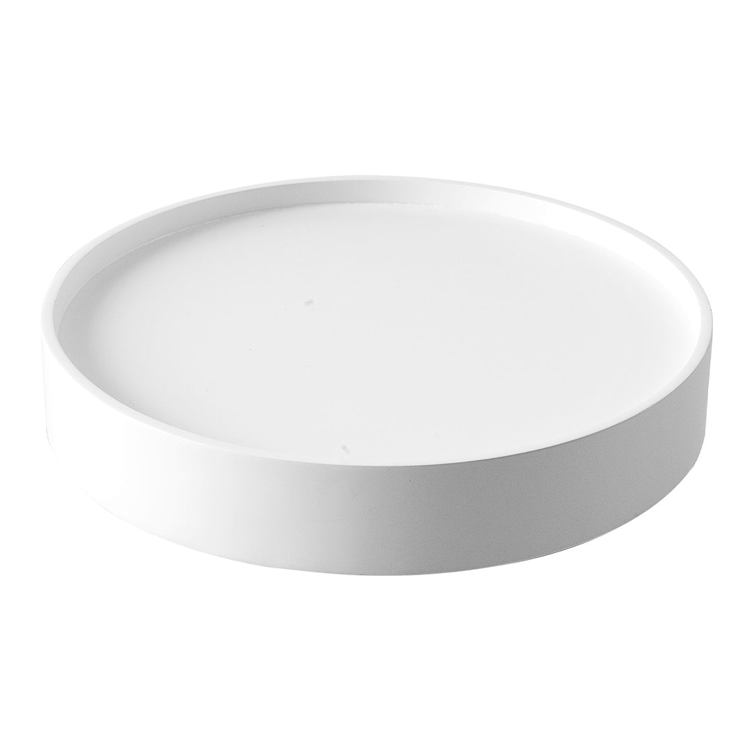 Softline Drum Pouf Tray - Versatile Ottoman Storage Tray for Living Room, Bedroom, or Nursery - Perfect for Holding Remote Controls, Books, and Decor