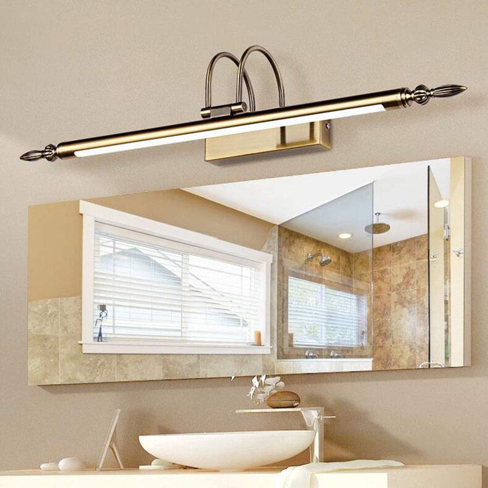 Modern Retro LED Bathroom Vanity Lighting - 76CM White Makeup Mirror Light Fixture (14W) - Perfect for Bathroom, Dressing Room & Makeup Studio Vanity Lighting