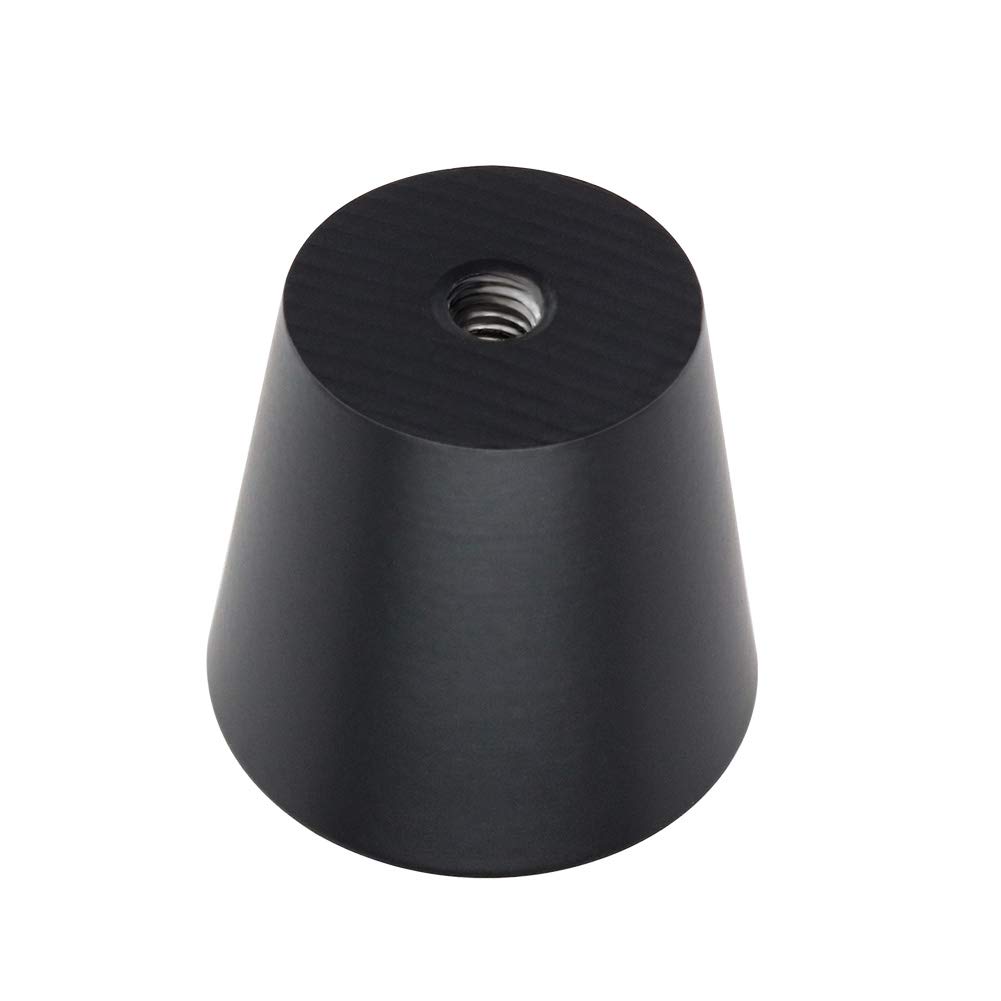 Matte Black Round Cabinet Knobs - 100 Pack Solid Drawer Pulls for Kitchen, Dresser & Furniture (LS745BK) | Durable Hardware for Cabinets, Drawers & Home Organization