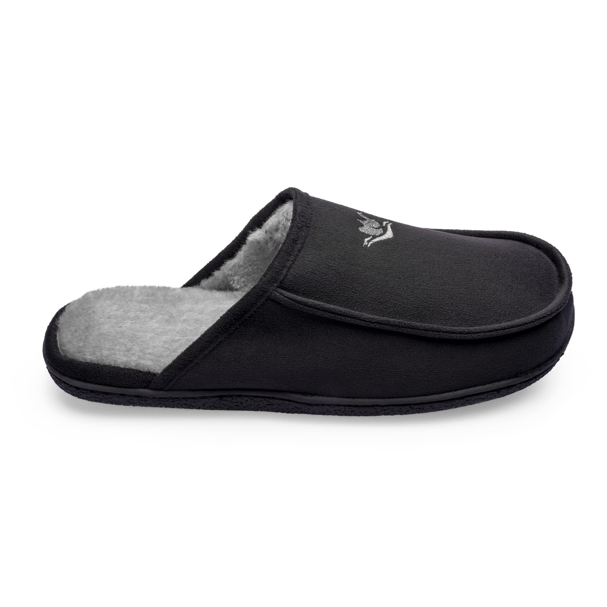 **Men's Memory Foam Slippers - Plush Suede-Lined Orthopedic House Shoes for Indoor & Outdoor Use - Comfortable Clog Slip-Ons for Relaxation at Home, Office, or Travel**