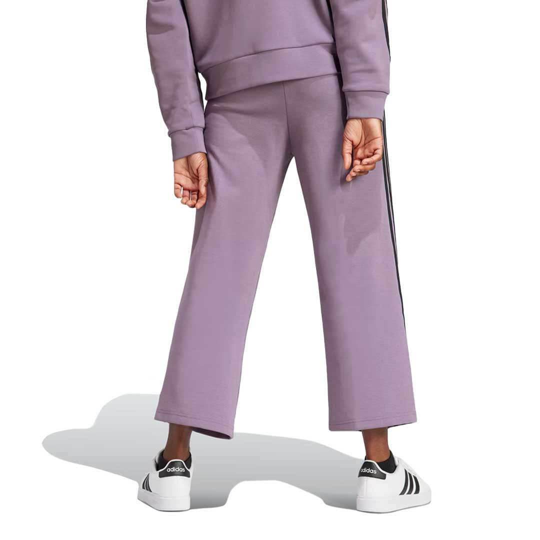 Adidas Women's Future Icons 3 Stripes Yoga Pants - High Waisted Athletic Lounge Pants for Running, Workout & Casual Wear (IM2452)