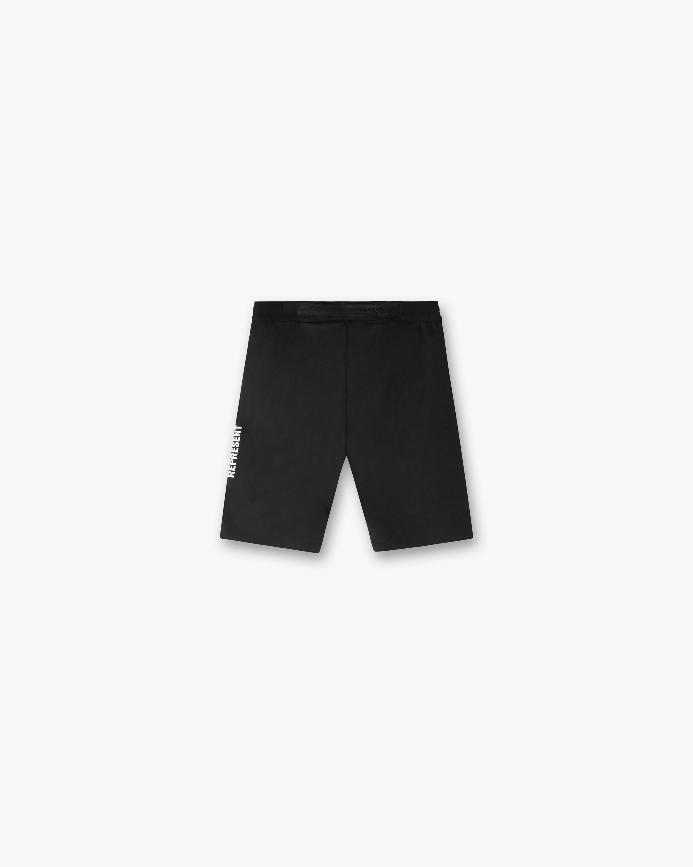 Team 247 Performance Half Tight Running Shorts for Men - Black | Compression Workout Shorts for Gym, Jogging & Athletic Training