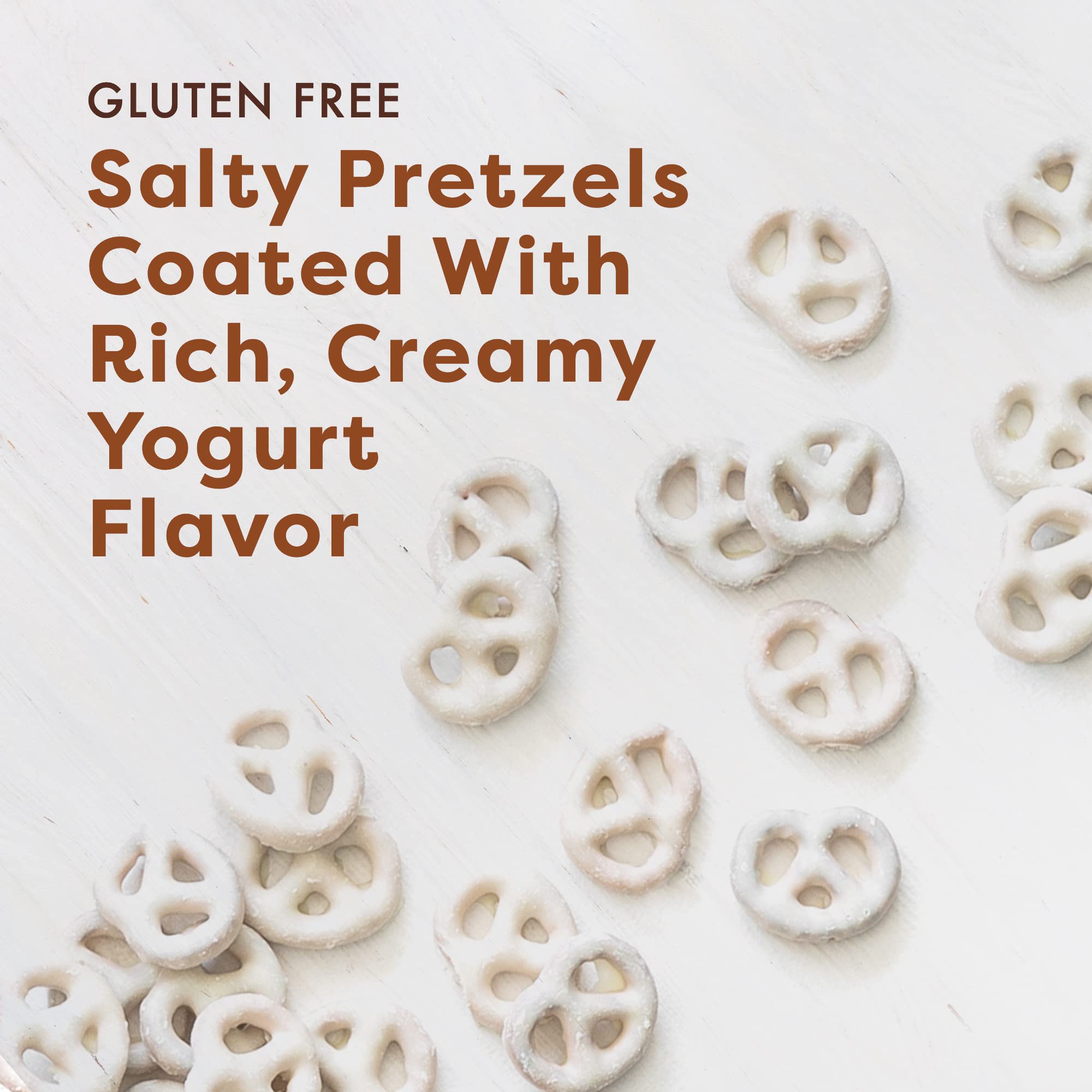 Glutino Gluten Free Yogurt Covered Pretzels Snacks - 5.5 oz Pack - Dairy Free, Vegan Friendly - Perfect for School Lunches, Movie Nights & Healthy Snacking
