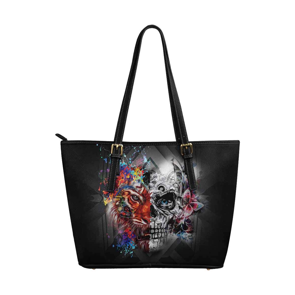 Steampunk Animal Face Leather Tote Bag for Women - Vintage Gothic Shoulder Handbag Purse - Perfect for Cosplay, Renaissance Fairs & Alternative Fashion