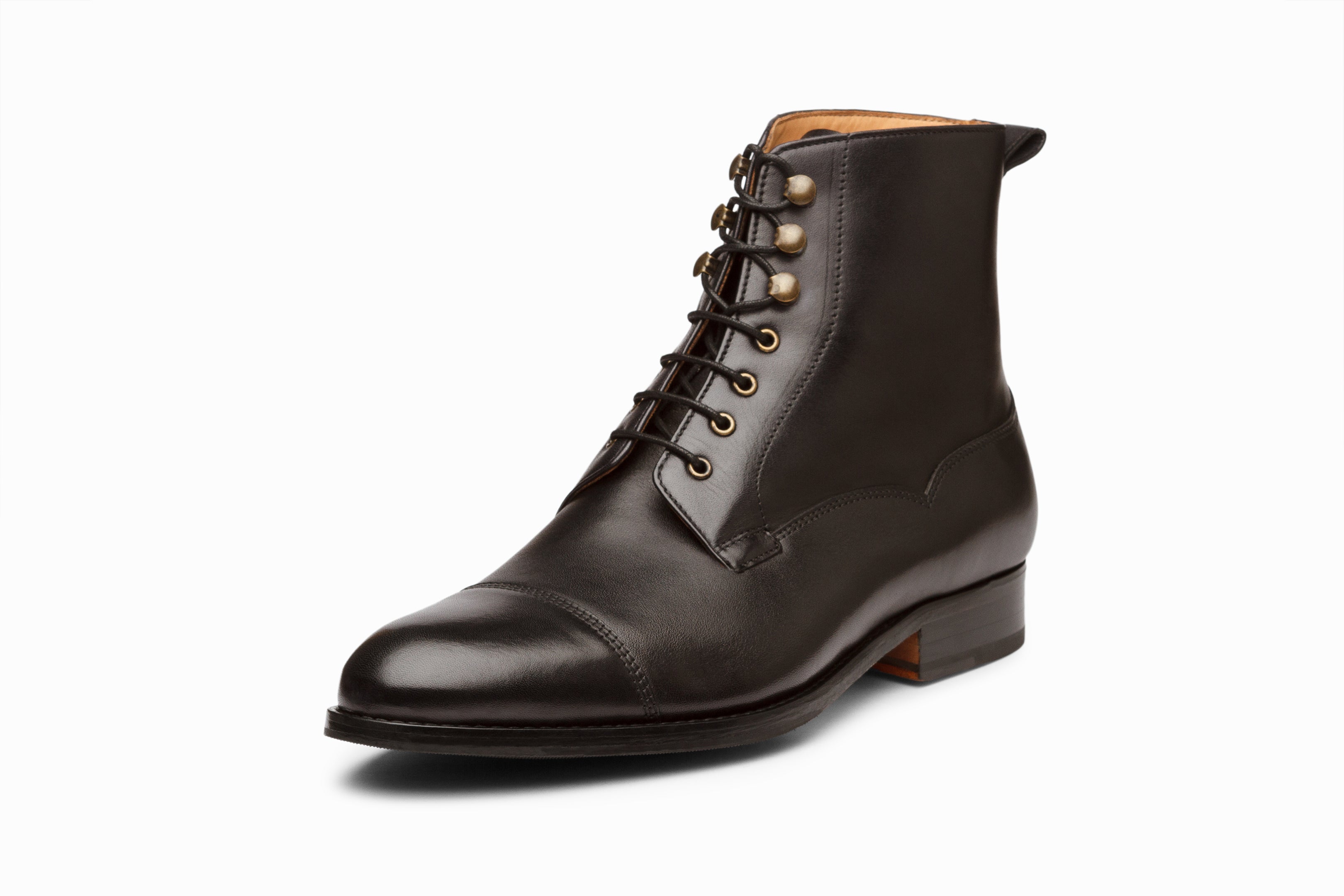 Men's Black Derby Boots - Classic Leather Ankle Boots for Casual & Formal Wear | Perfect for Office, Dating & Outdoor Activities