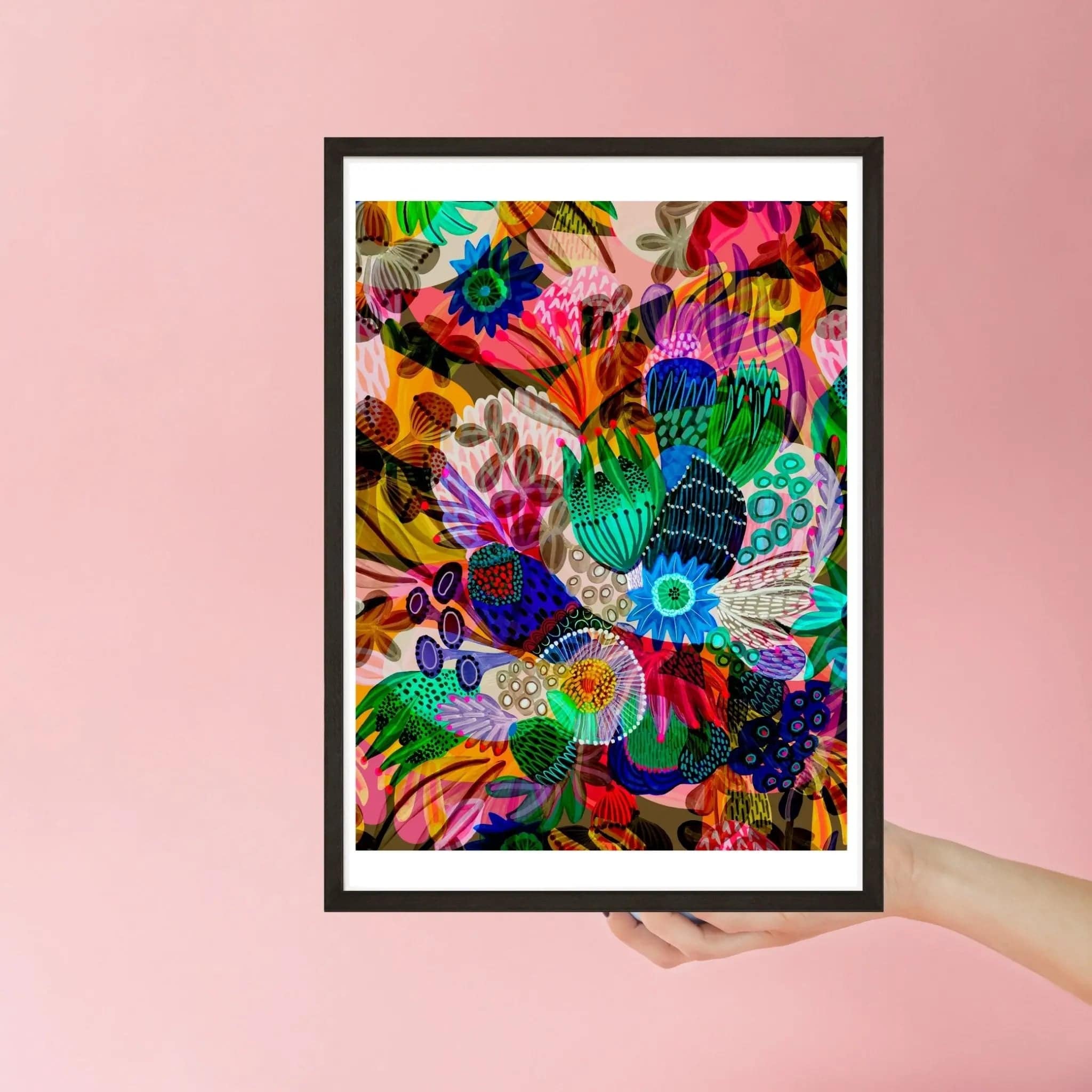 Abstract Wall Art Print - Garden of Eden Painting for Modern Home & Office Decor - Perfect for Living Room, Bedroom or Office Wall Decor