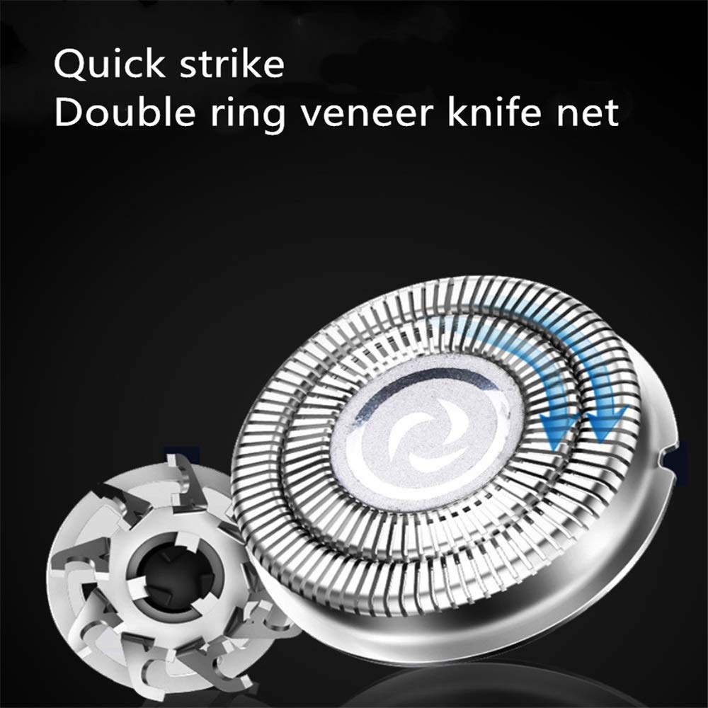 Portable Mini Electric Shaving Razor for Men - Rechargeable Travel Rotary Shaver with Strong Power & Durable Metal Body - Perfect for Business Trips, Gym, and On-the-Go Grooming