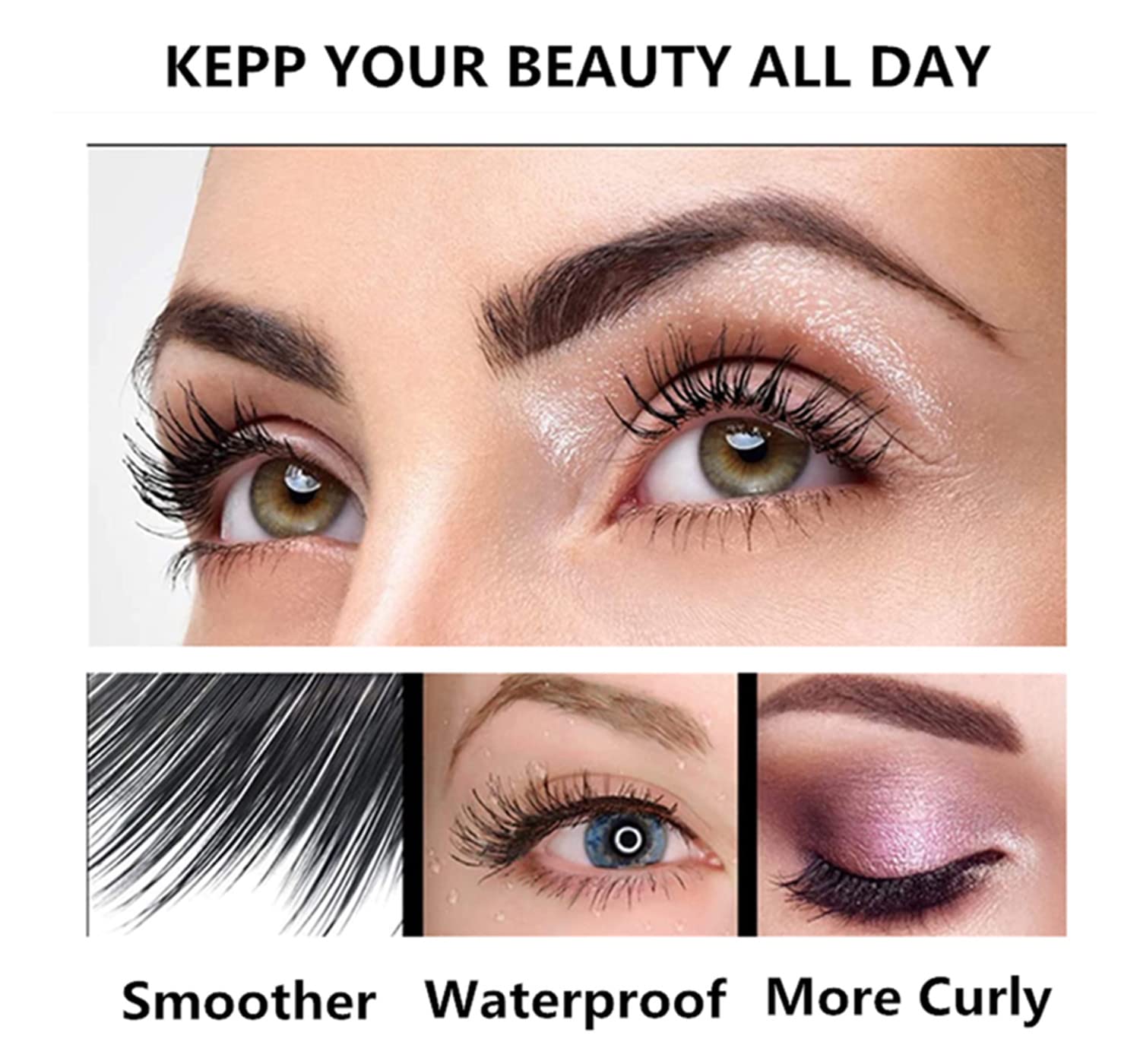 4D Silk Fiber Lash Mascara - Lengthening & Volumizing Waterproof Mascara for Natural Look | Smudge-Proof & Long-Lasting | Perfect for Daily Wear, Special Occasions & Professional Makeup Looks (1 Piece)