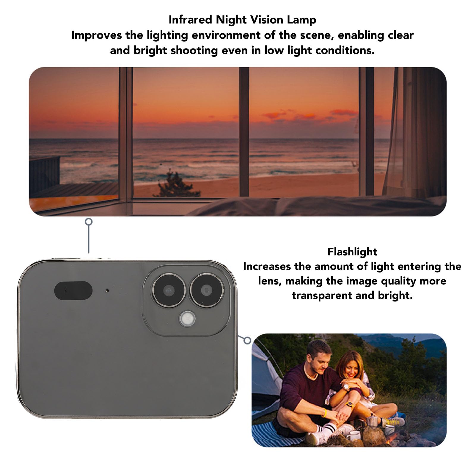 Tbest 4K Touchscreen Digital Camera - 64MP Video Camera with 3 Inch Screen, 120° Wide Angle Lens, 3600mAh Battery, Compact Design | Perfect for Travel Vlogging, YouTube Content Creation & Everyday Photography (Black)
