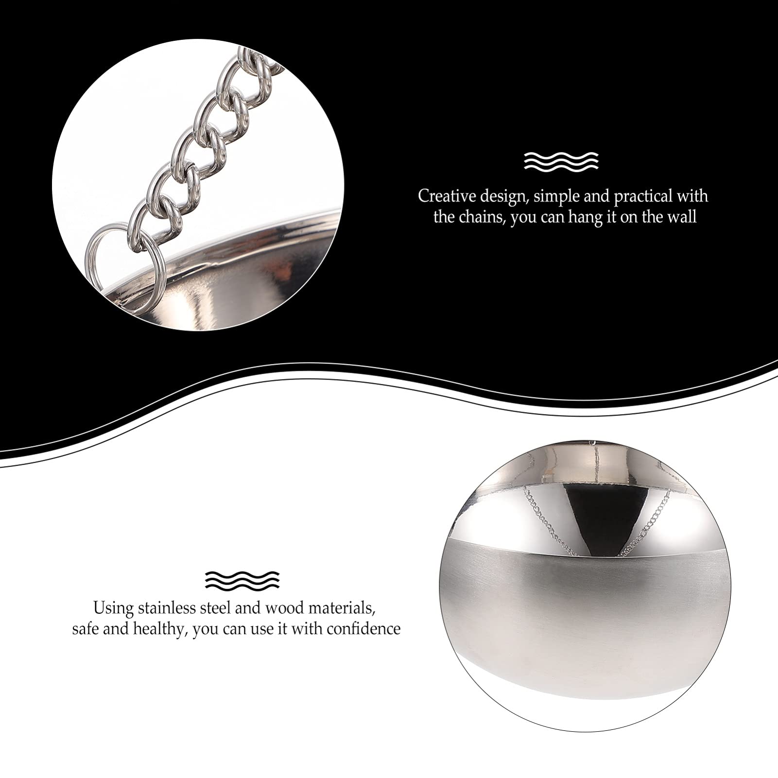 INOOMP Stainless Steel Sauna Essential Oil Bowl Holder - Hanging Fragrance Plate for Spa & Sauna Room Accessories - Perfect for Aromatherapy, Relaxation & Wellness Sessions