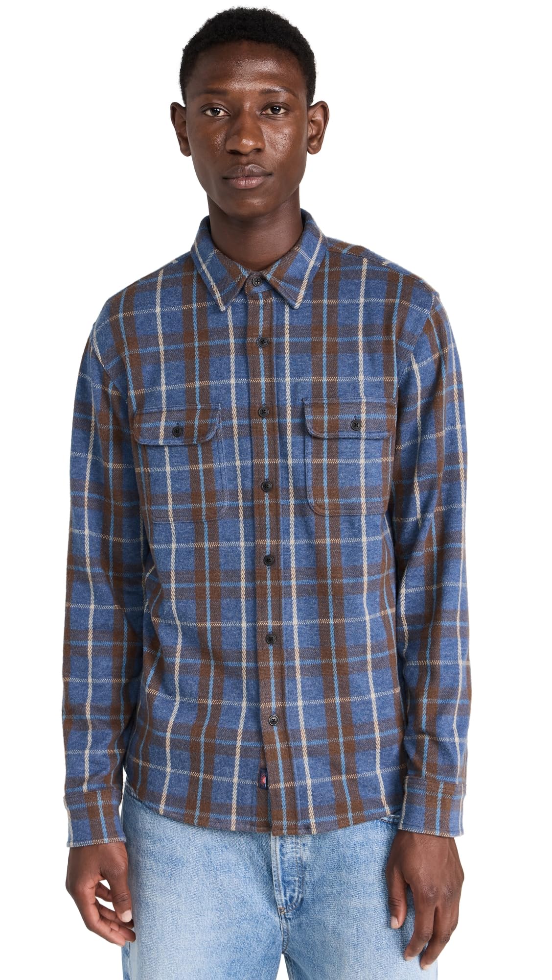 Faherty Men's Legend Sweater Shirt - Soft Cotton Blend Pullover for Casual Wear, Layering & Outdoor Activities