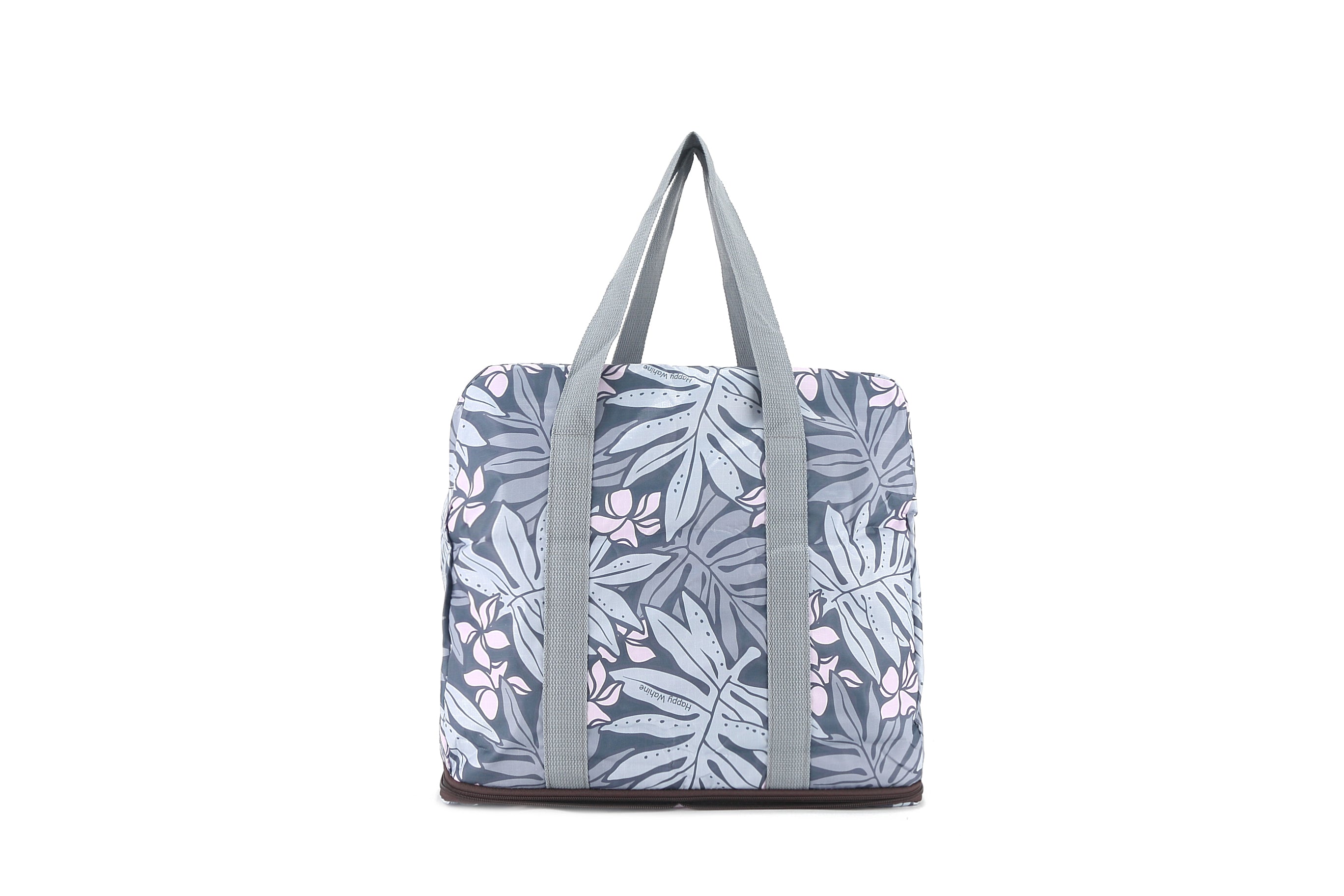 Foldable Duffle Bag for Travel & Gym - Water-Resistant Sophie Laua'e Grey Carry-On Luggage for Men & Women | Perfect for Weekend Getaways, Sports & Workout Gear Storage