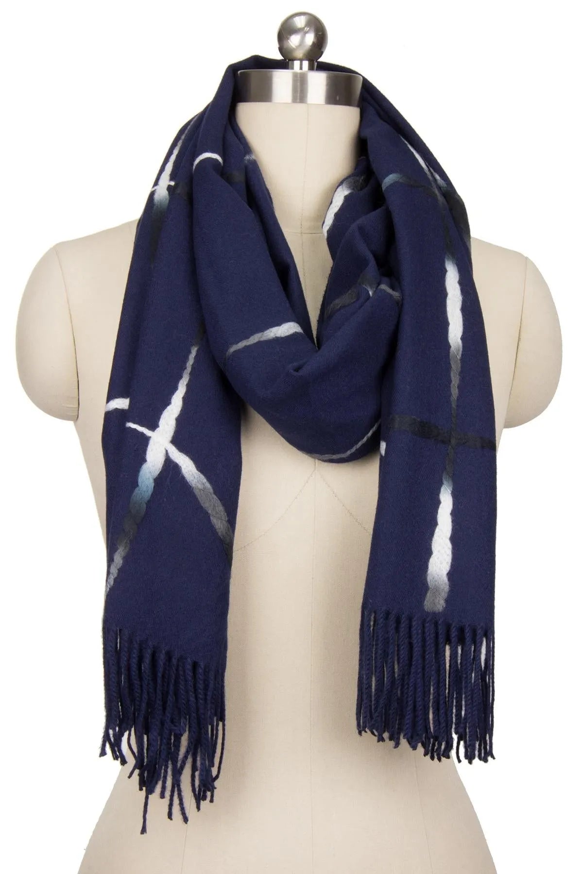 Elegant Window Fringed Scarf - Lightweight Fashion Shawl for Women - Perfect for Home Decor, Parties, and Outdoor Activities