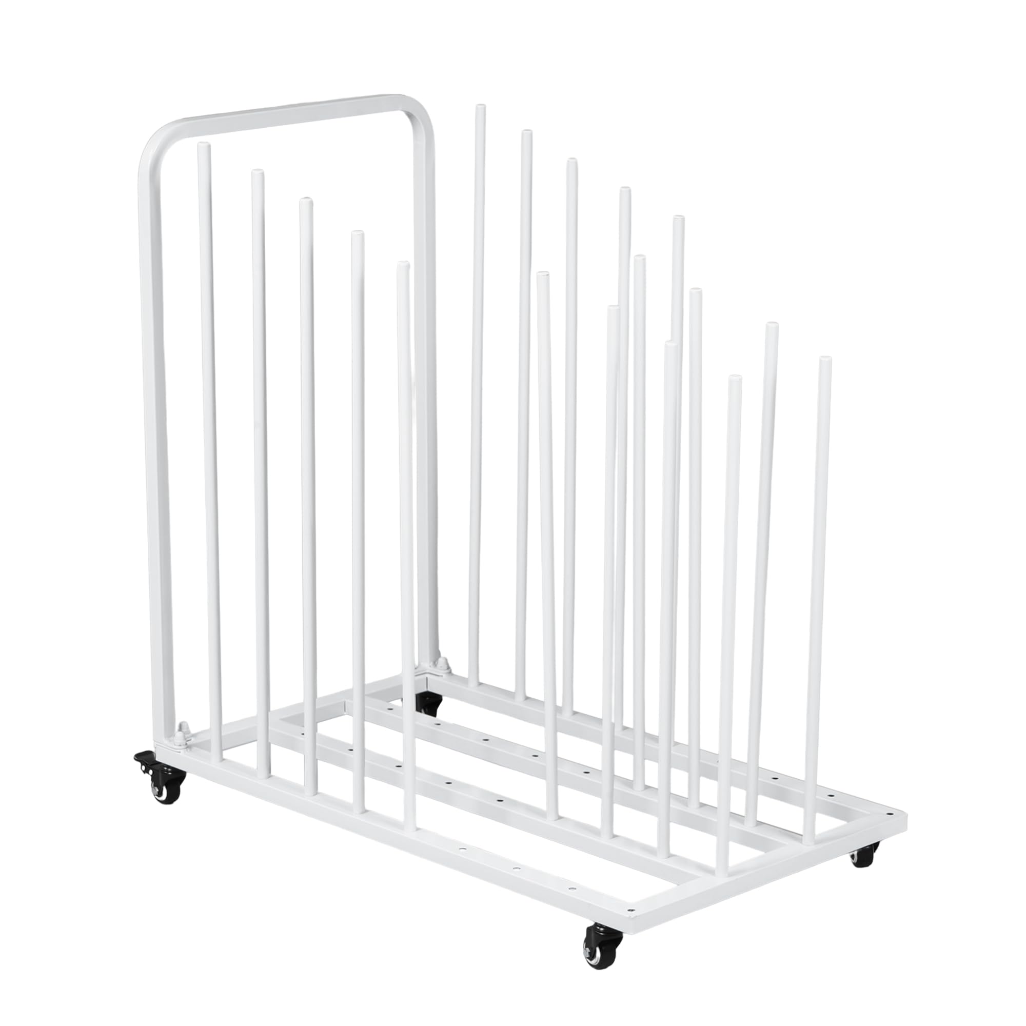 Adjustable Rolling Art Drying Rack with Wheels - Portable Canvas Storage & Display Stand for Paintings | Perfect for Artists, Studios & Classroom Organization
