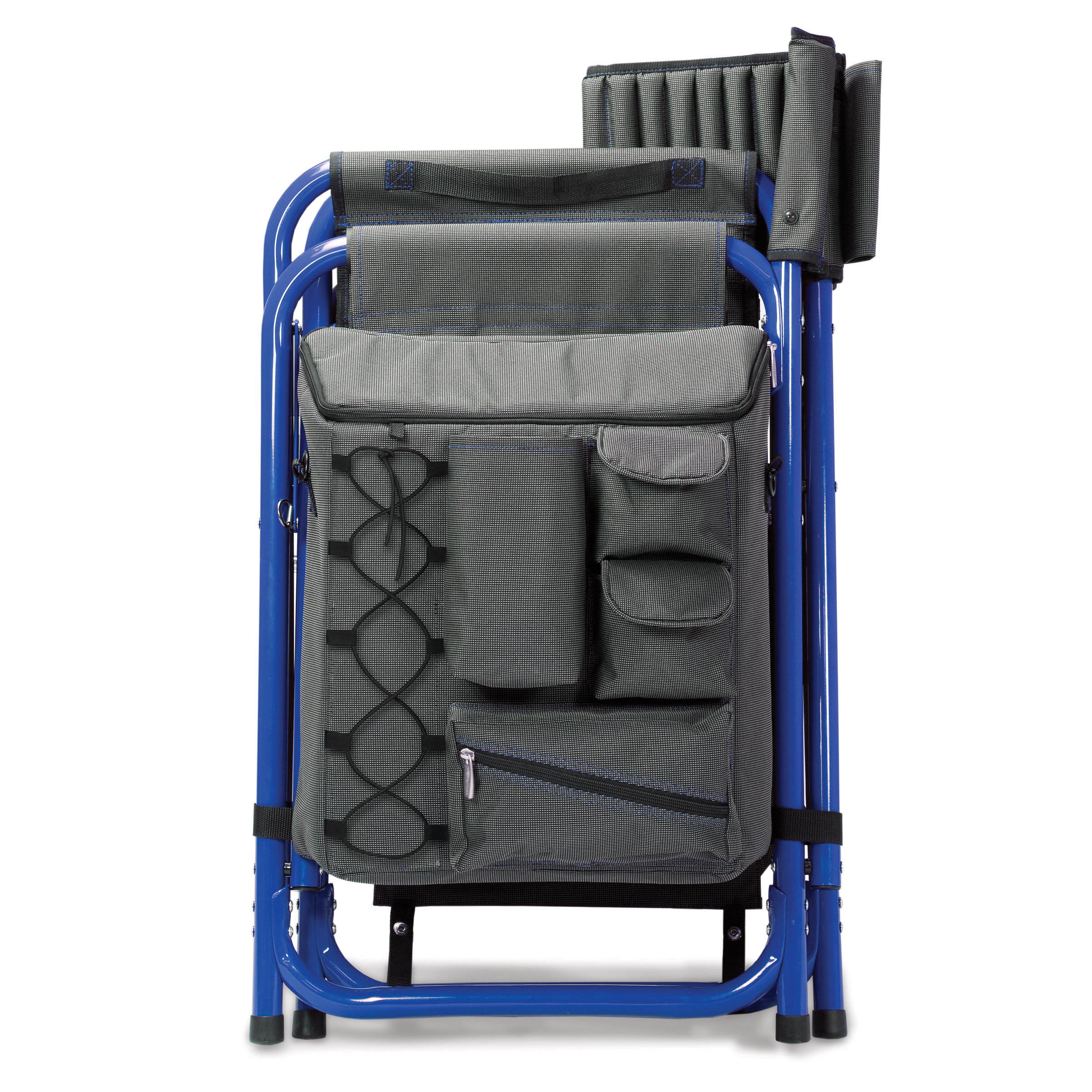 PICNIC TIME Fusion Portable Camping Chair with Detachable Side Table & Insulated Soft Cooler - Heavy Duty Folding Beach Lawn Chair for Adults - Perfect for Outdoor Camping, Beach Trips, Picnics and Backyard Relaxation