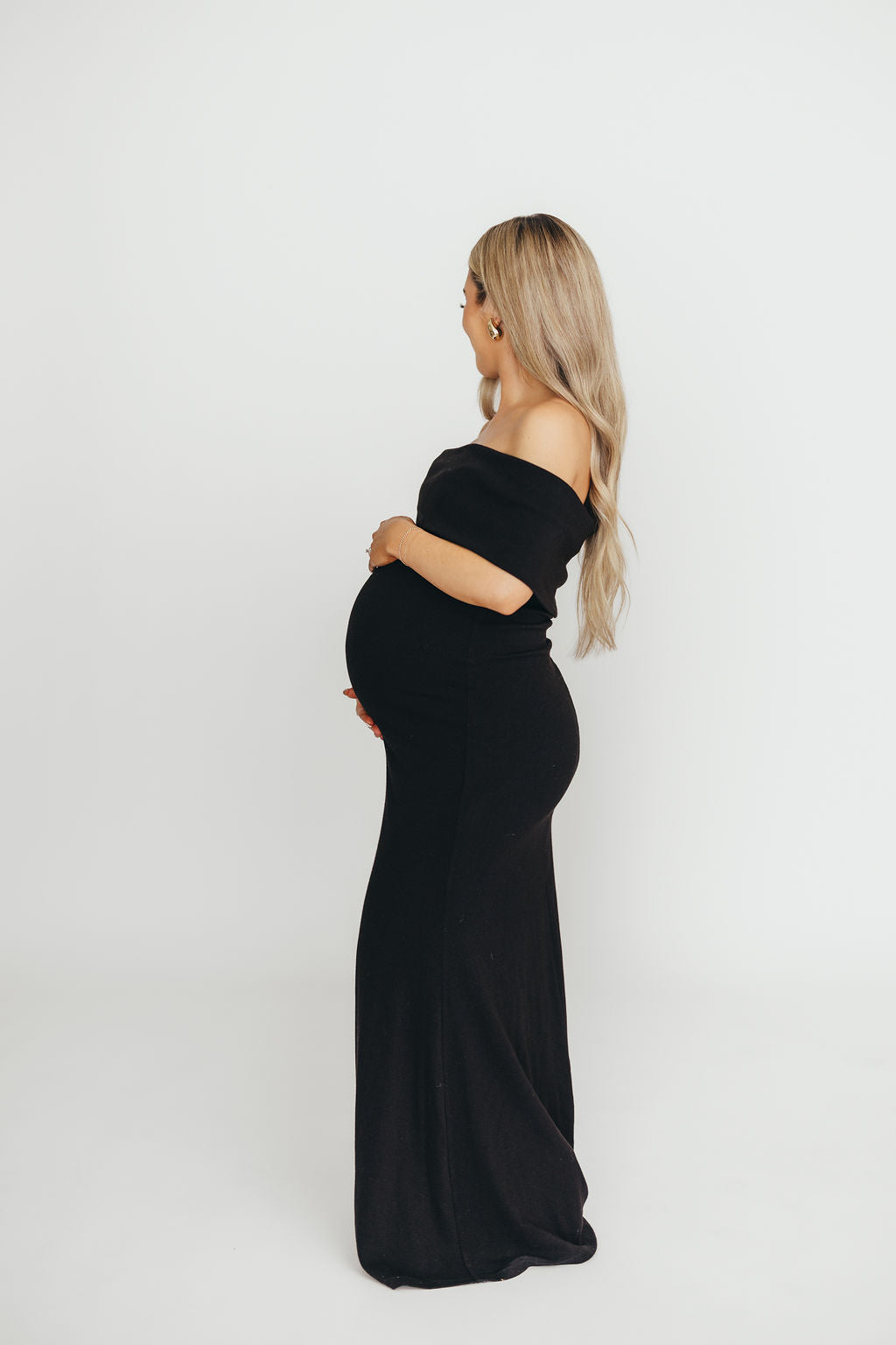 Monroe Maxi Dress in Black - Bump Friendly Maternity Dress for Women | Comfortable & Stylish for Pregnancy, Nursing, and Everyday Wear