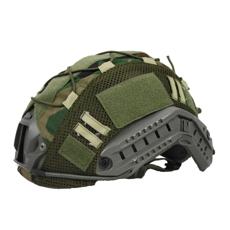 Tactical Helmet Cover for FAST Helmets - Military Grade Camouflage Helmet Cover for Outdoor, Airsoft & Tactical Operations