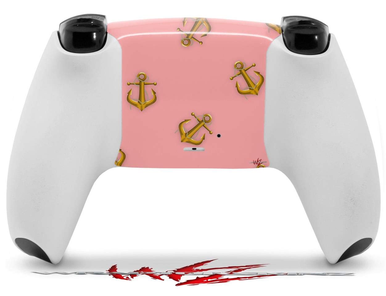 Sony PS5 DualSense Skin Wrap - Anchors Away Pink for Gaming & Protection