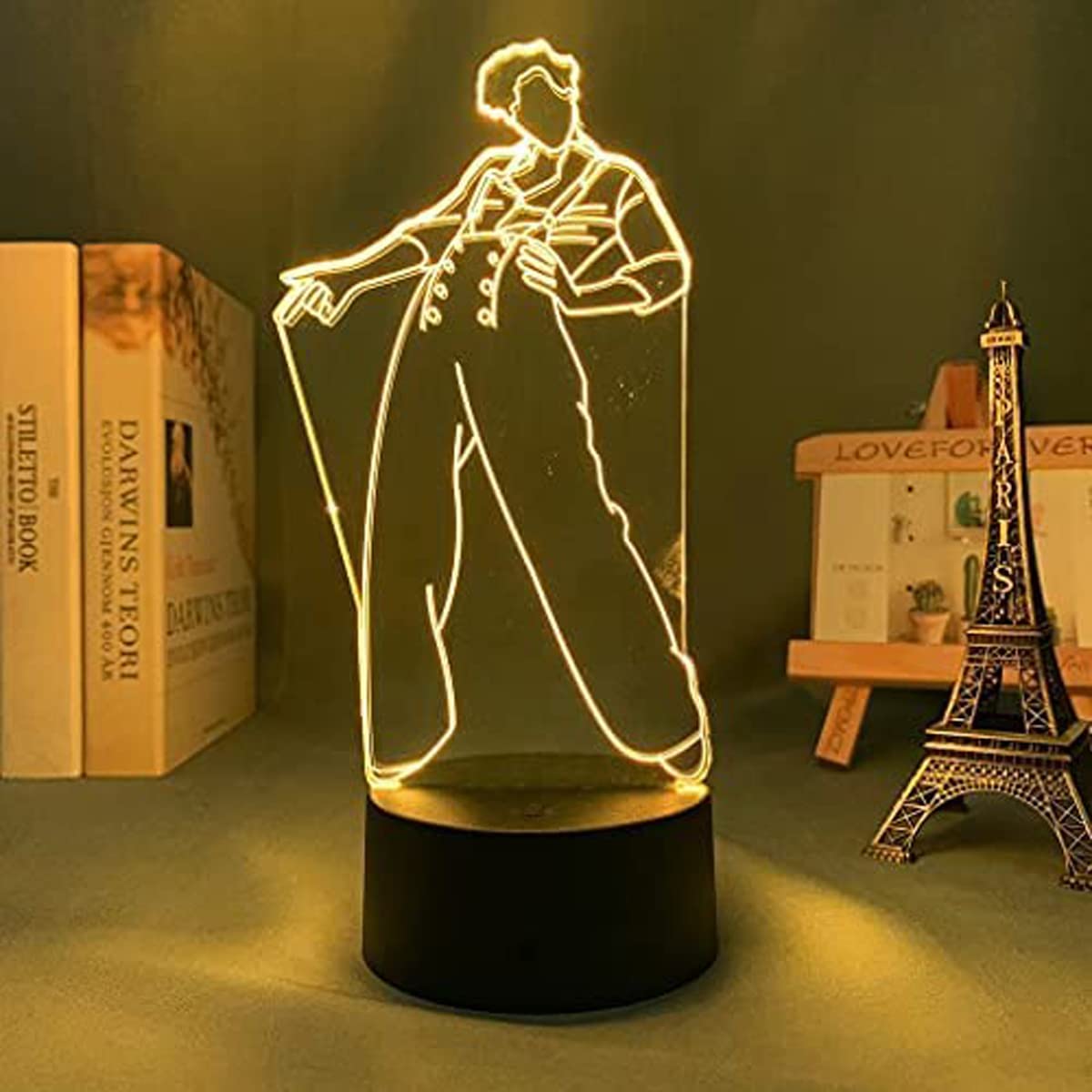 3D Night Light Lamp - LED Touch Sensor Color Changing Desk Lamp for Bedroom Decor, Gift for Fans, Perfect for Kids Room, Office, and Relaxation