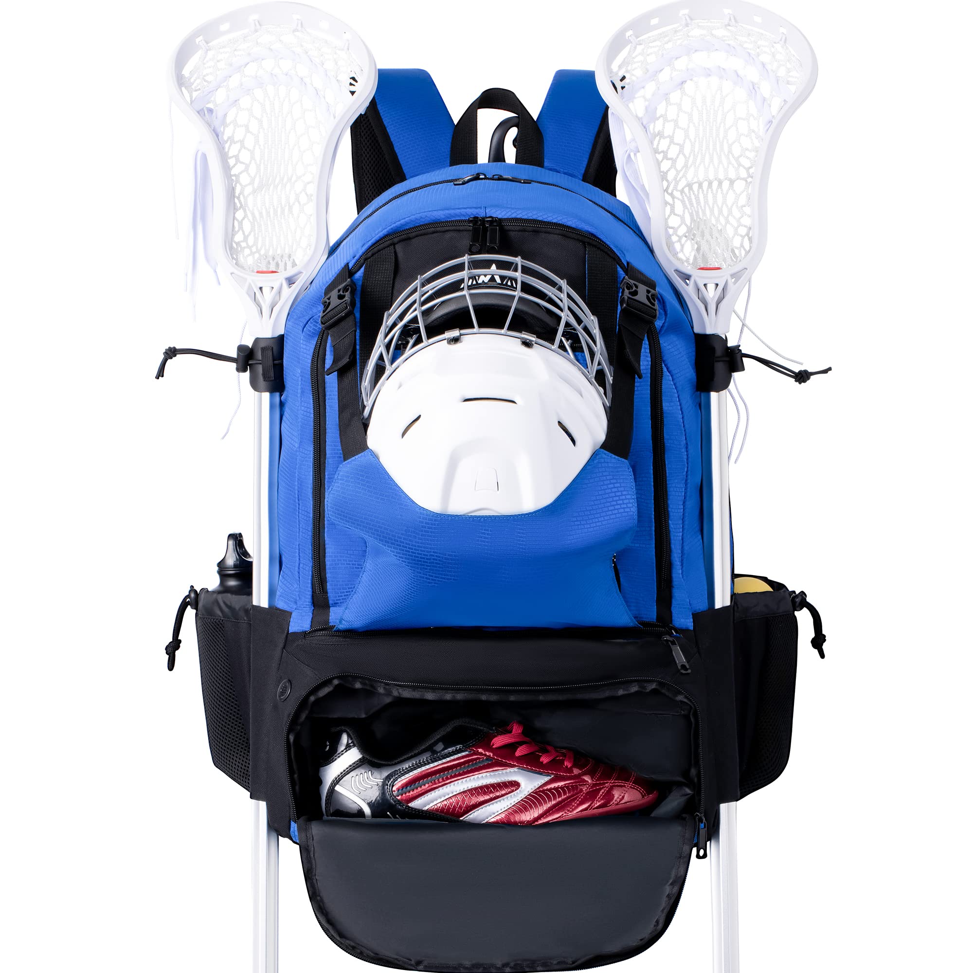 Extra Large Lacrosse Backpack with Stick Holder - Durable Gear Bag for Lacrosse Players | Perfect for Games, Practice & Travel