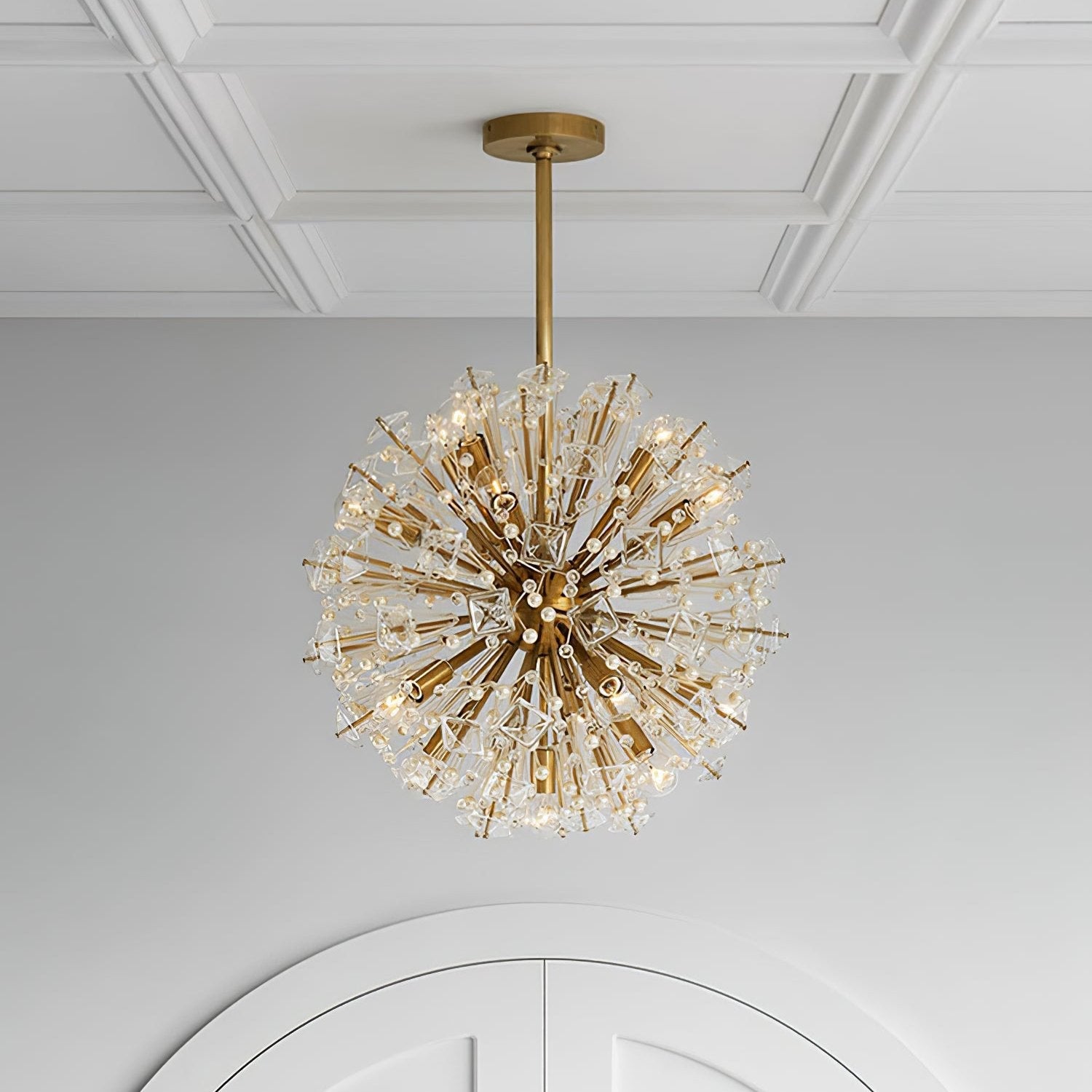 Dickinson Chandelier - Elegant Crystal Ceiling Light Fixture for Dining Room, Living Room & Bedroom | Modern Home Lighting Decor