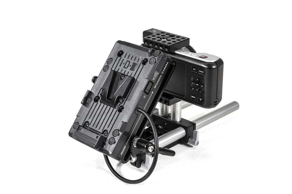 Wooden Camera WC V-Mount Battery Plate - Compact Pocket Power Solution for DSLR & Mirrorless Cameras | Perfect for On-the-Go Filmmaking & Photography