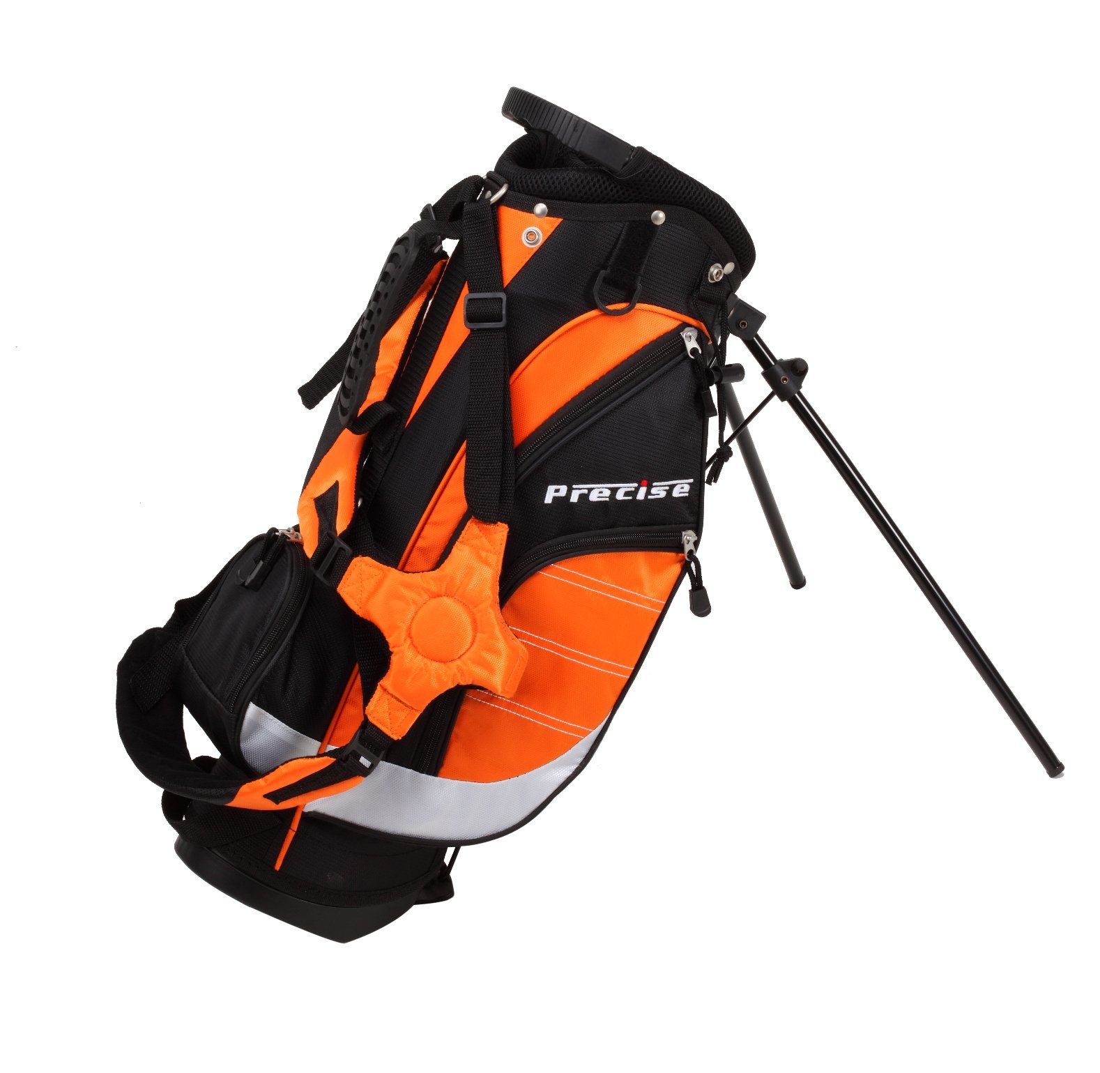 Precise XD-J Junior Golf Clubs for Kids Ages 3-5, 6-8, 9-12 | Right & Left Hand Youth Golf Set for Boys & Girls with Ultra-Light Graphite Shafts, Hybrid & Stand Bag - Pro-Grade Technology | Perfect for Beginners, Backyard Practice & Junior Golf Tournaments