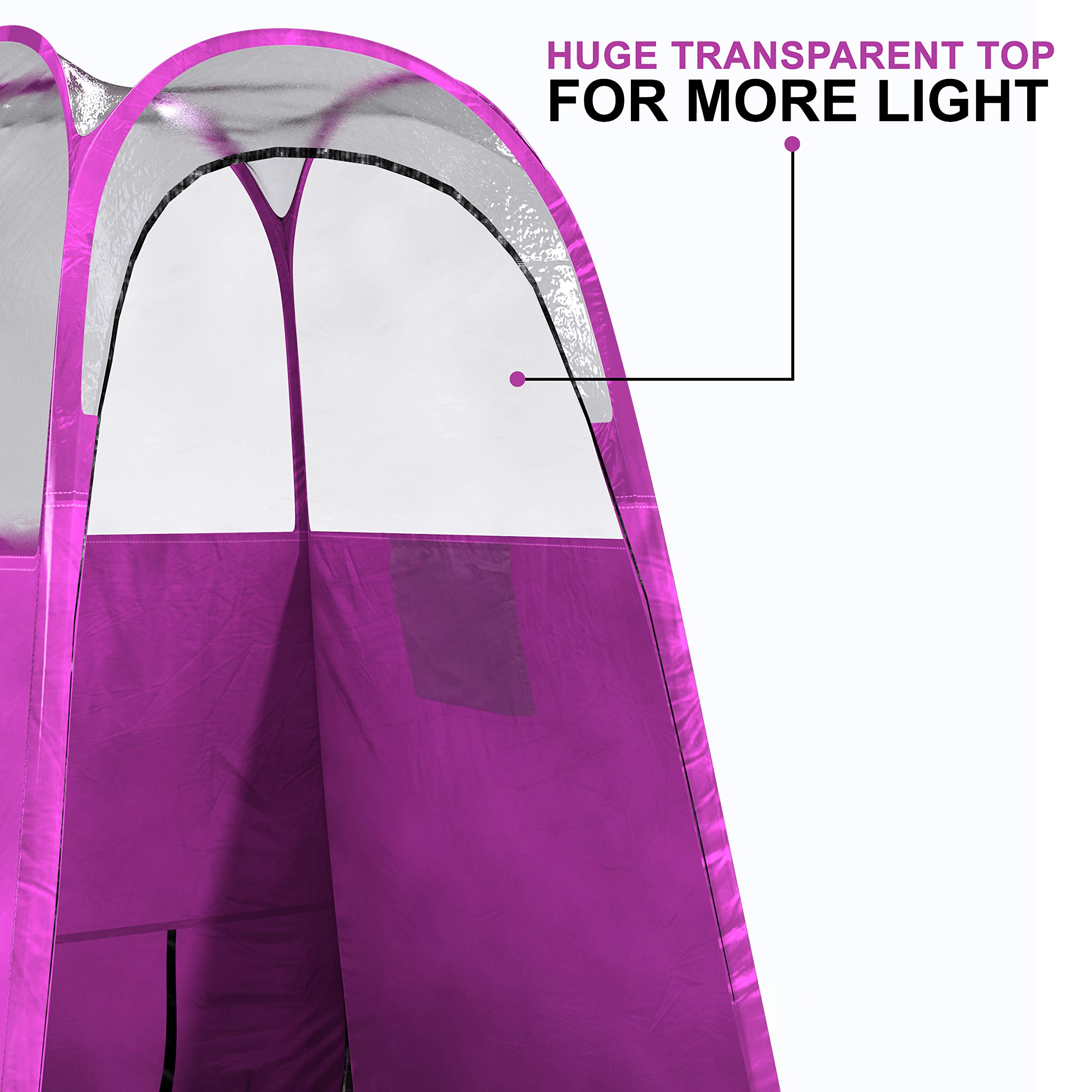 Professional Pink Spray Tan Tent - Extra Large Pop-Up Booth for Sunless Tanning, Airbrush Art, Makeup & Body Painting | Quick 30-Second Setup, Portable & Logo-Free | Perfect for Salon, Home Use & Mobile Tanning Services