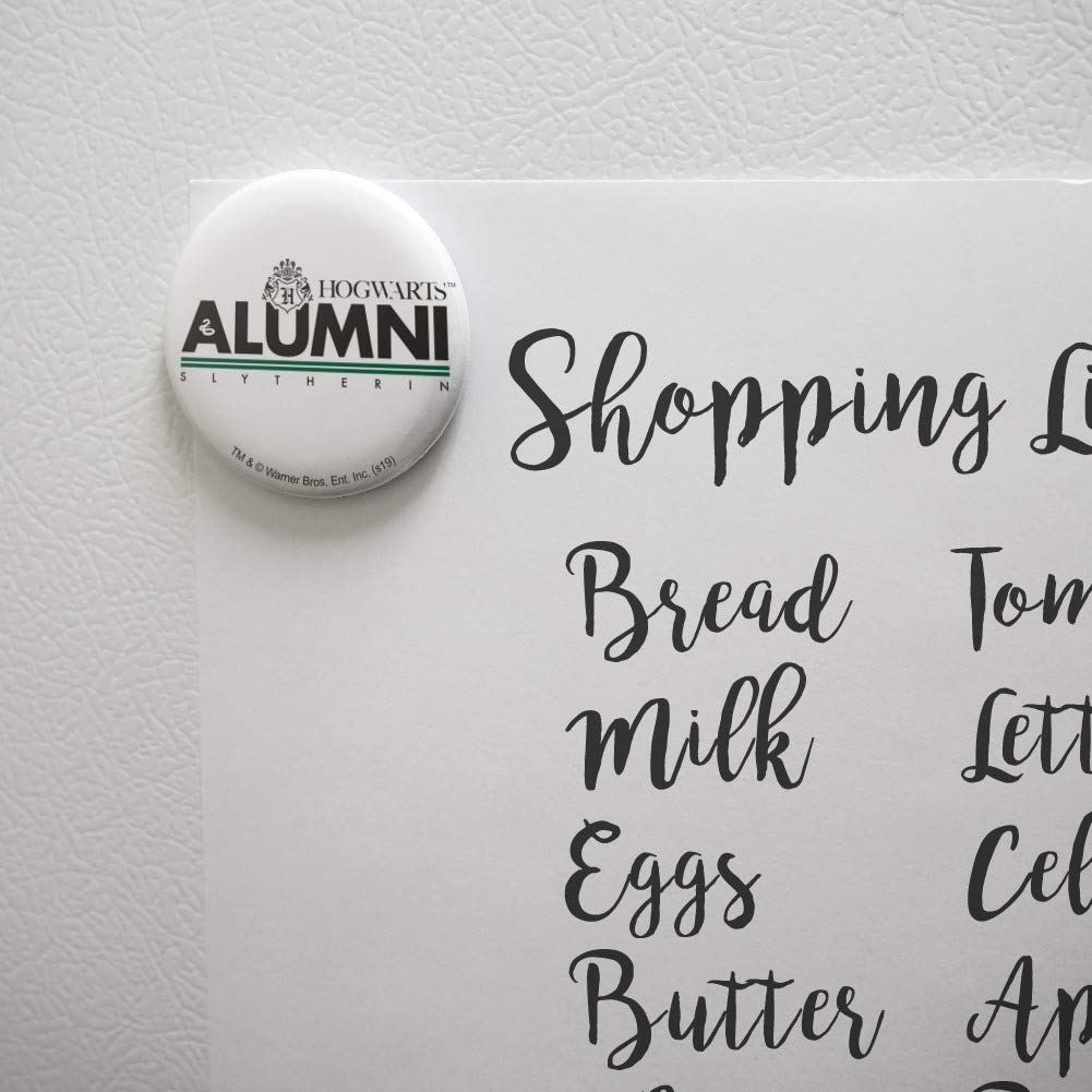 Harry Potter Slytherin Alumni Refrigerator Magnet - Decorative Kitchen Accessory for Fans, Lockers & Office Use