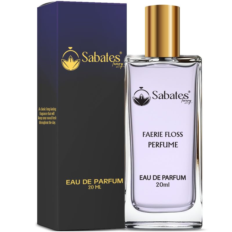 Sabates Faerie Floss Elegant Women's Perfume Spray - Floral Fragrance for Special Occasions & Daily Wear (20ml, 1-Pack) | Perfect Gift for Her, Date Nights & Office Use