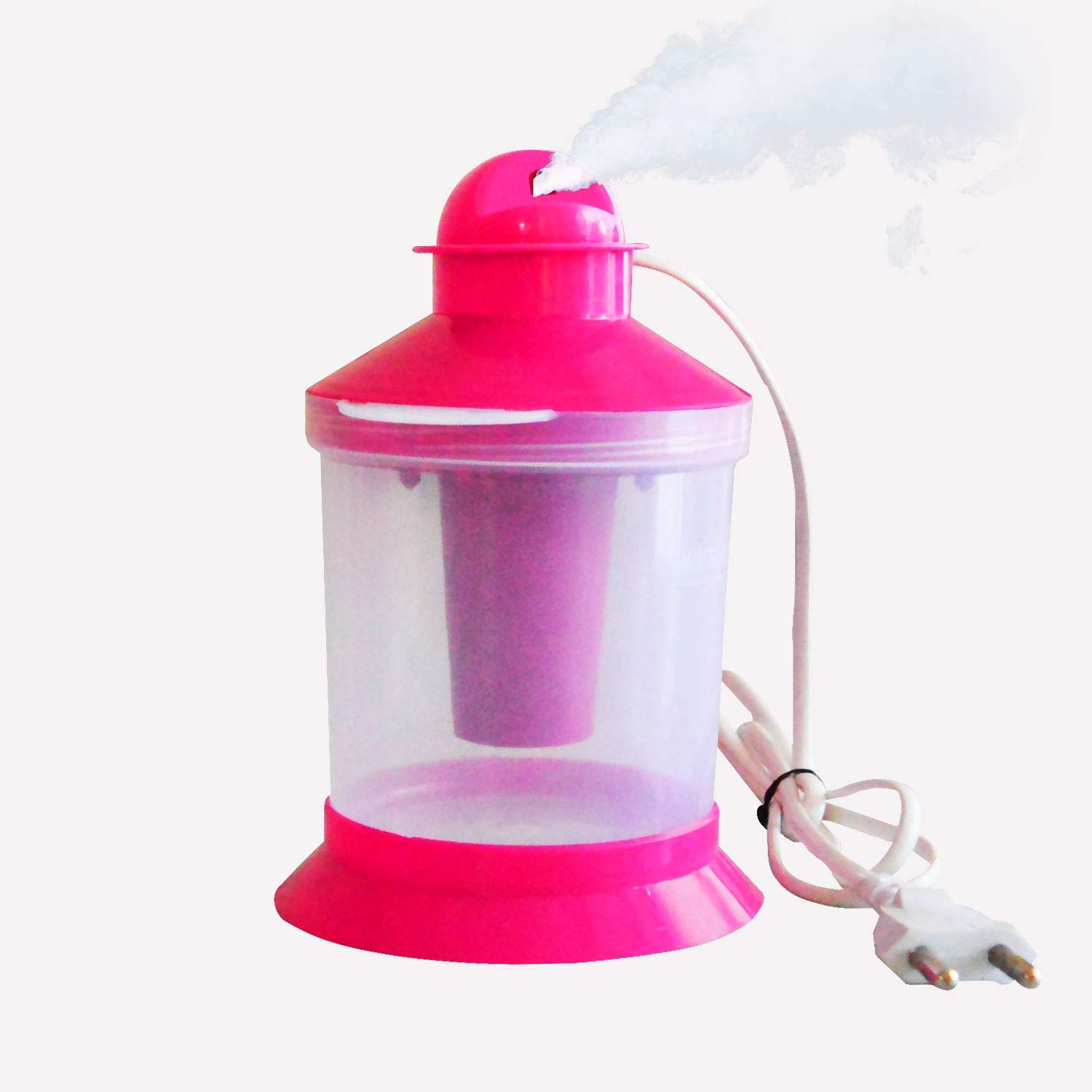 **BeatStock Pink Vaporizer with 3 Attachments - Facial Sauna Steamer, Nose Steamer & Cough Relief Inhaler for Home Spa & Cold Relief**    *(Perfect for Relaxation, Hydration & Respiratory Comfort - Ideal for Dry Skin, Sinus Relief & Cough Management)*