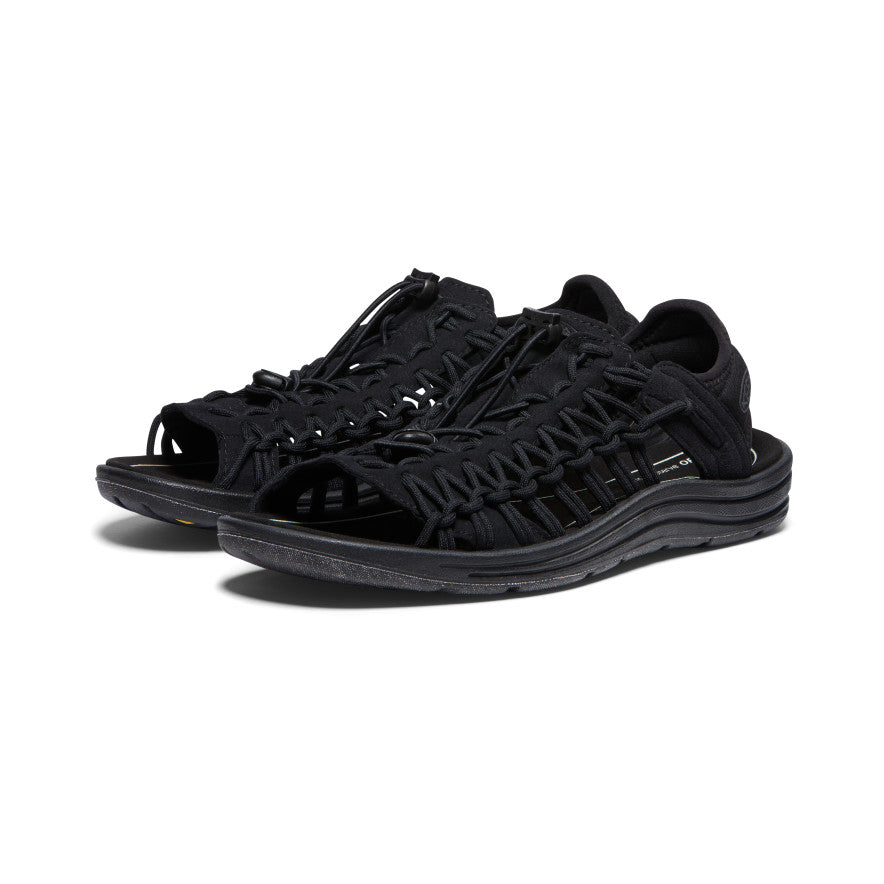 Men's UNEEK II Open Toe Sandals - Black/Black | Lightweight Hiking & Outdoor Adventure Shoes for Men