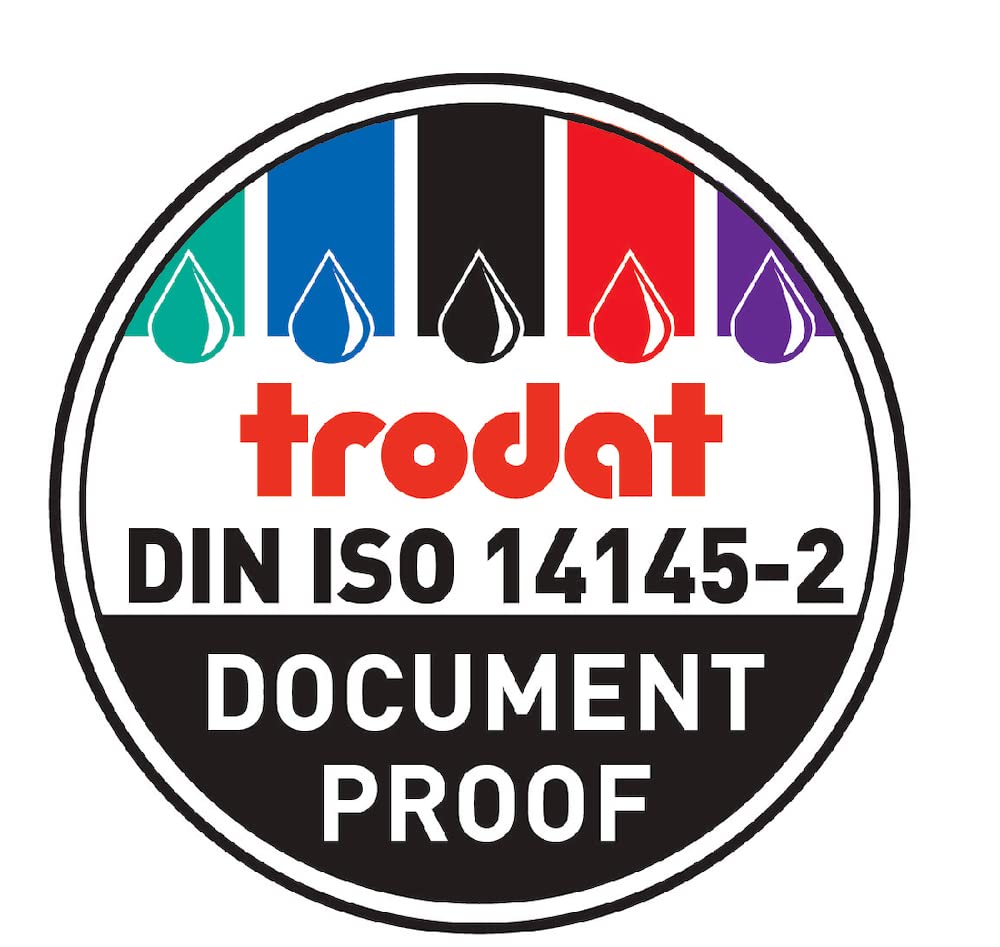 Trodat 5030 Professional 4.0 Self Inking Date Stamp - 1-5/8” x 3/8” Impression Size - Black Ink - Perfect for Office Documents, Invoices & Legal Paperwork