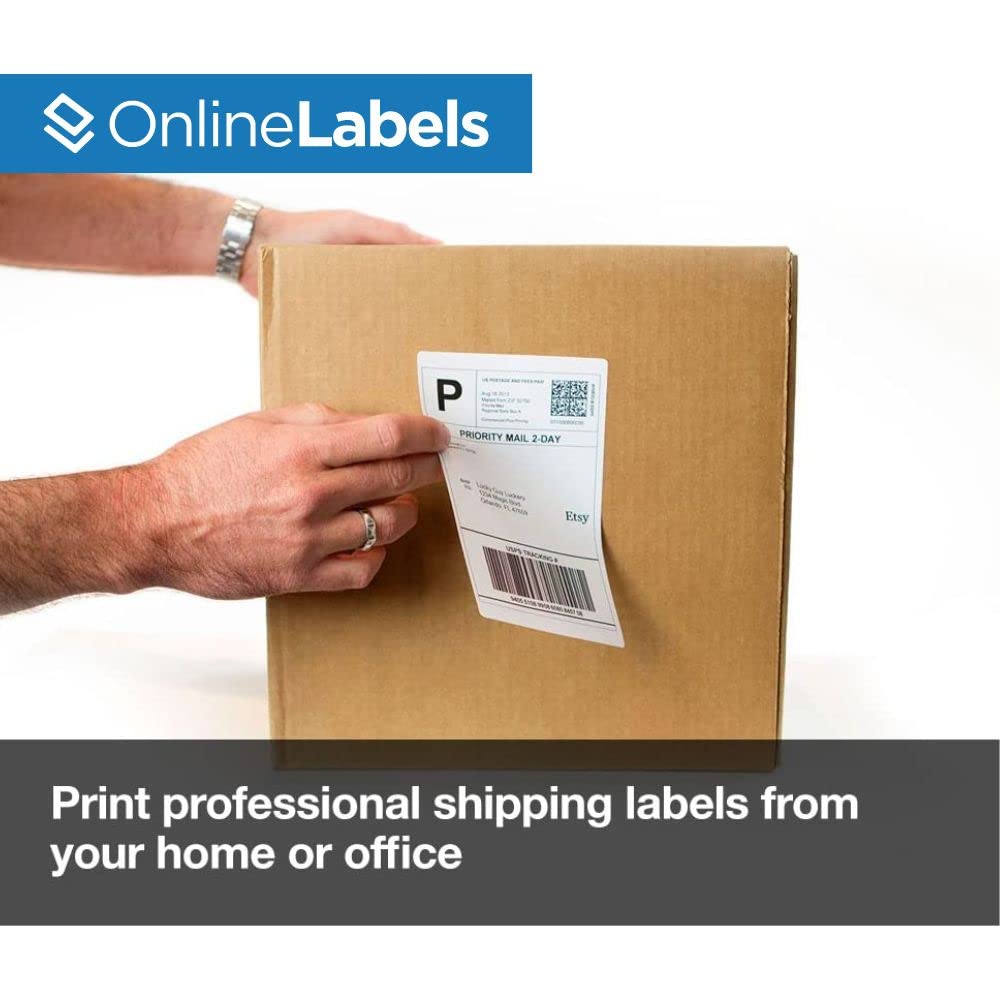 PayPal 7.375 x 4.5 Shipping Labels - 200 Pack (100 Sheets) - Compatible with Inkjet & Laser Printers - Online Labels - Perfect for E-commerce, Small Business & Home Shipping Needs
