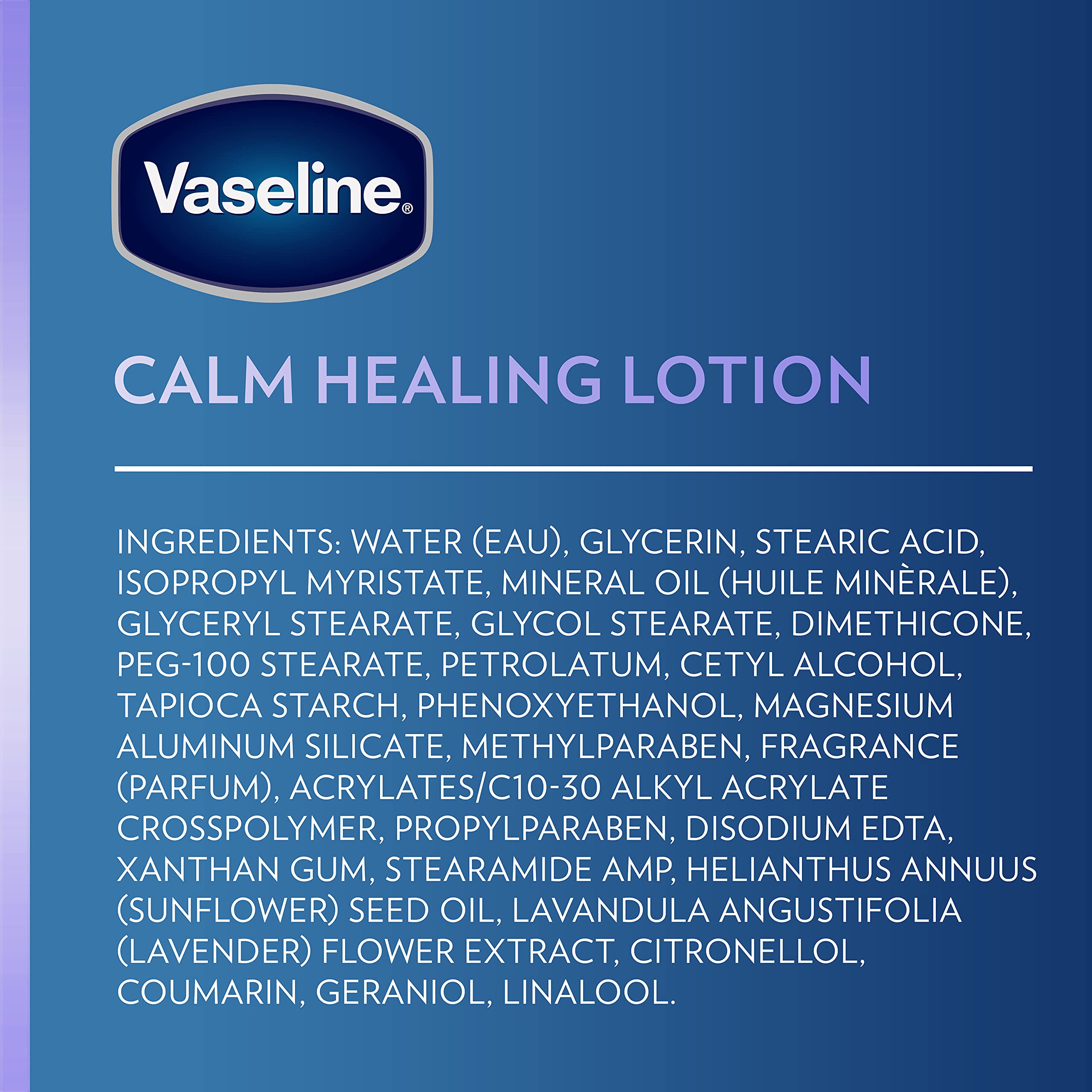 Vaseline Intensive Care Calm Healing Body Lotion for Dry Skin - 3 Pack (20.3 oz) with Ultra-Hydrating Lipids & Lavender Extract | Soothe, Heal & Restore Dry Skin | Perfect for Daily Moisturizing, After-Sun Care & Winter Skin Relief