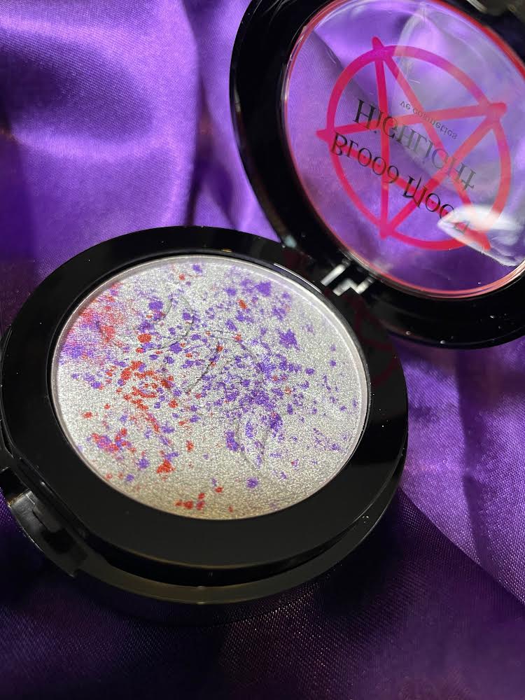 Blood Moon Highlighter - Glow in the Dark Makeup for Night Out & Festival - Perfect for Halloween, Raves, and Cosplay