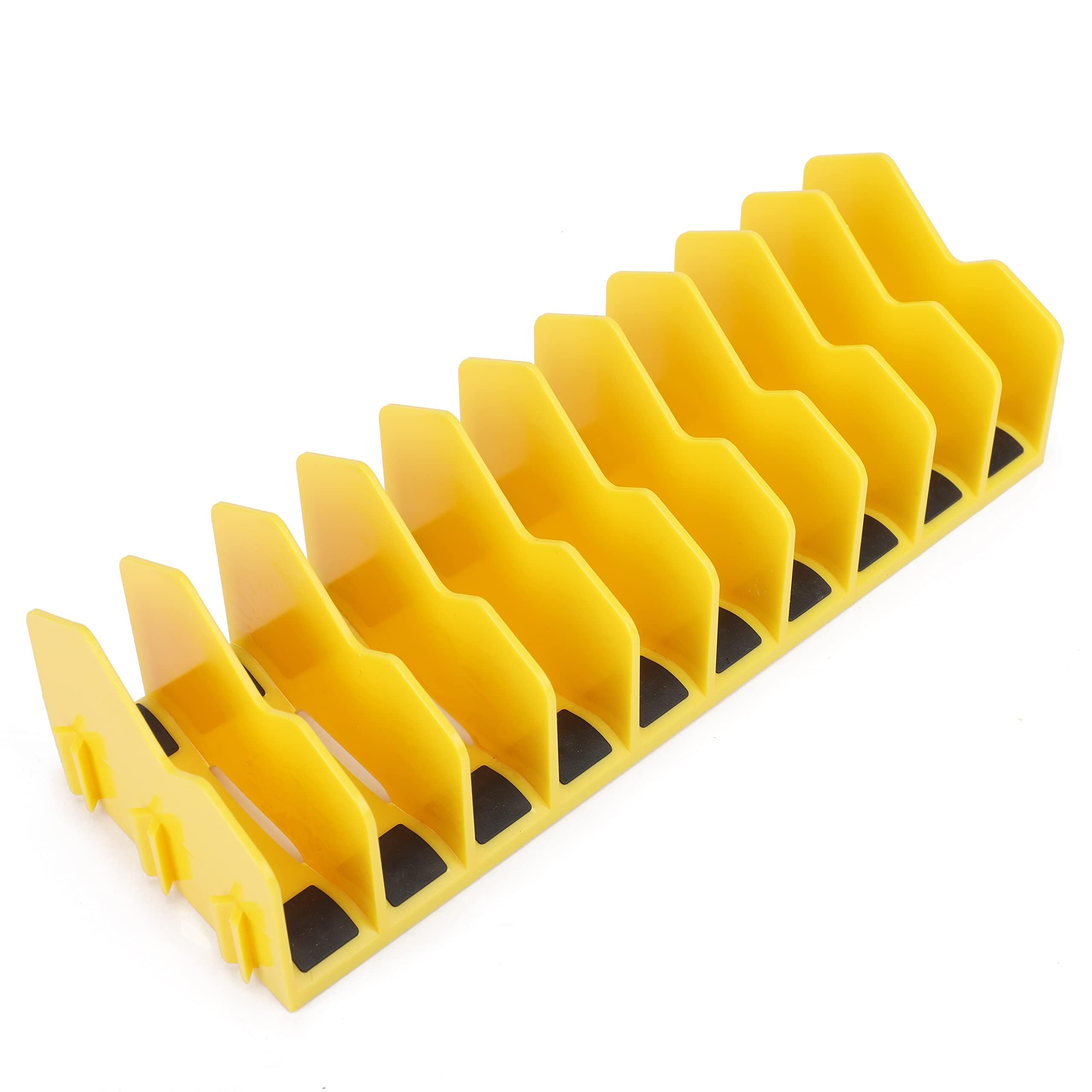 10-Slot Pliers and Cutters Organizer Rack with Non-Slip Rubber Base - Heavy Duty Tool Storage for Drawers & Toolboxes - Extendable Design Fits 3
